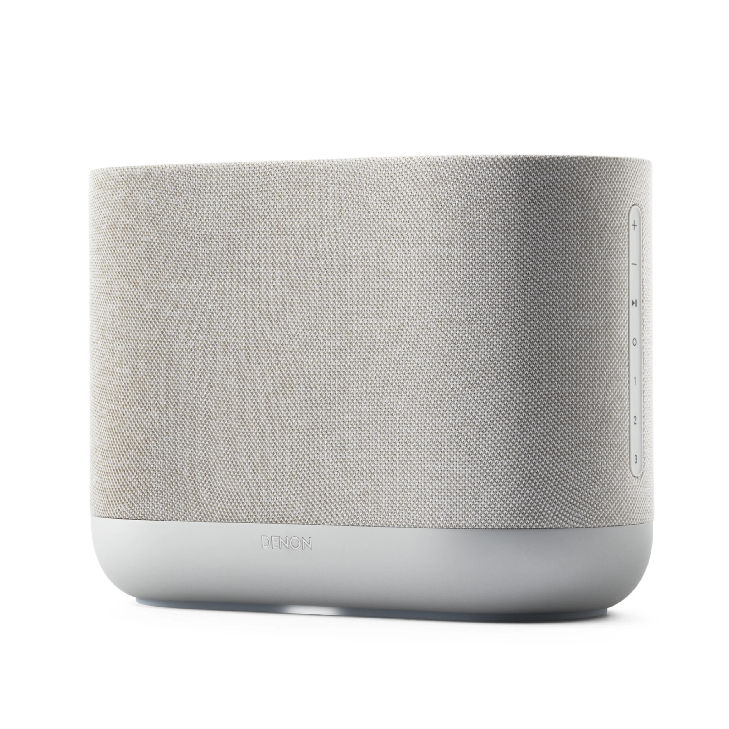 Denon Home 400 Seitlich Silber
