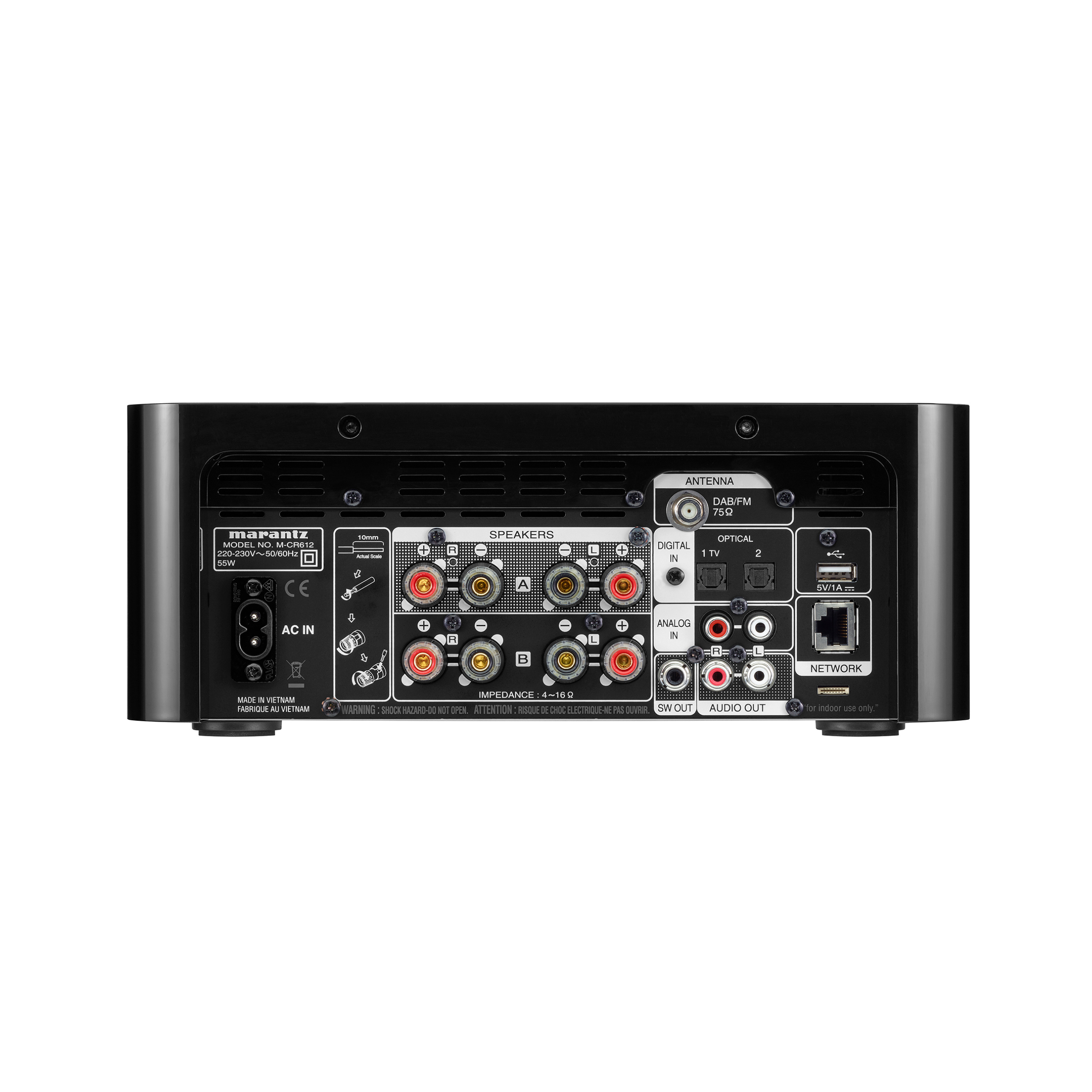 Marantz MCR-612 rear panel Marantz MCR-612 rear panel