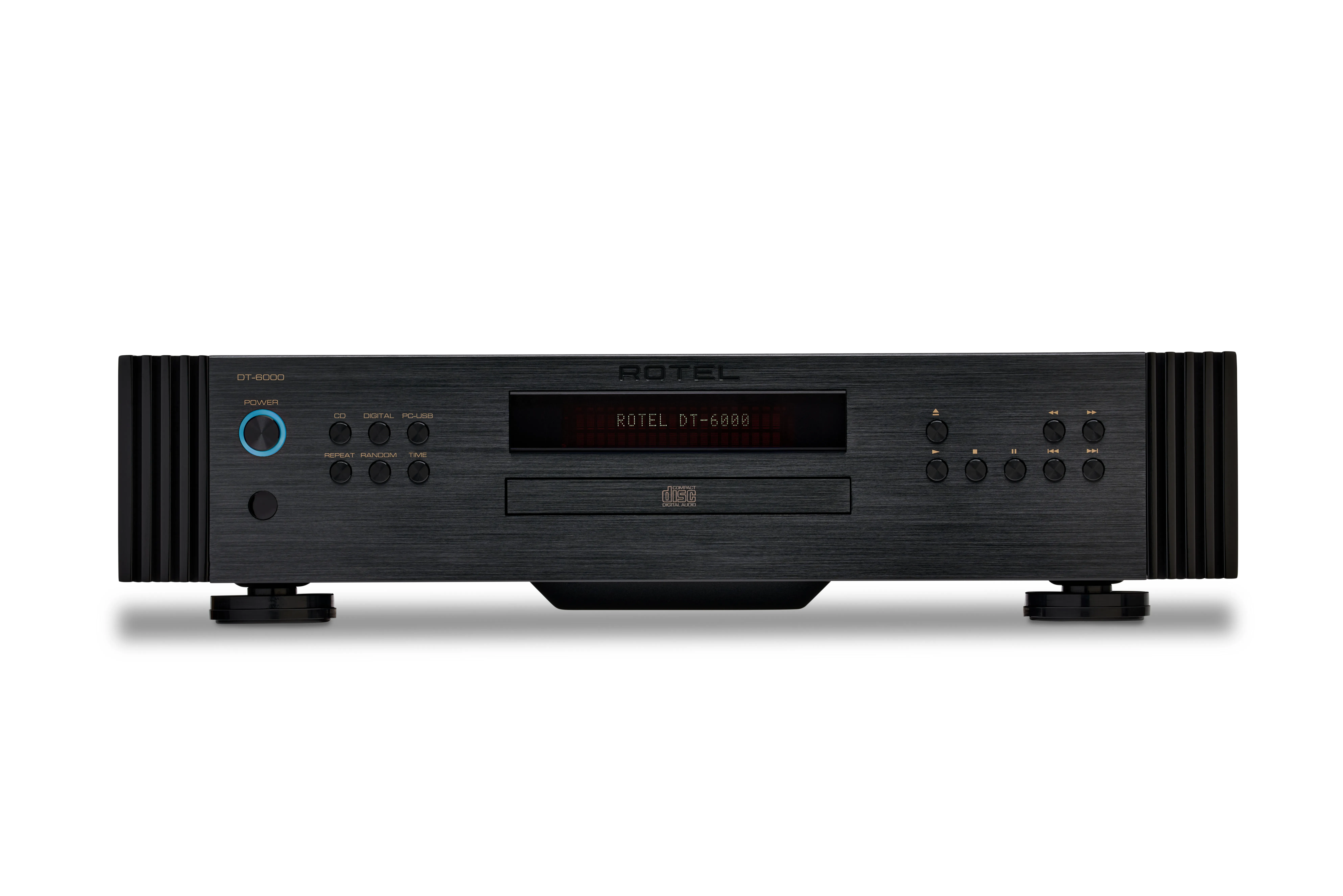 Rotel DT-6000 in Schwarz Vorderseite 