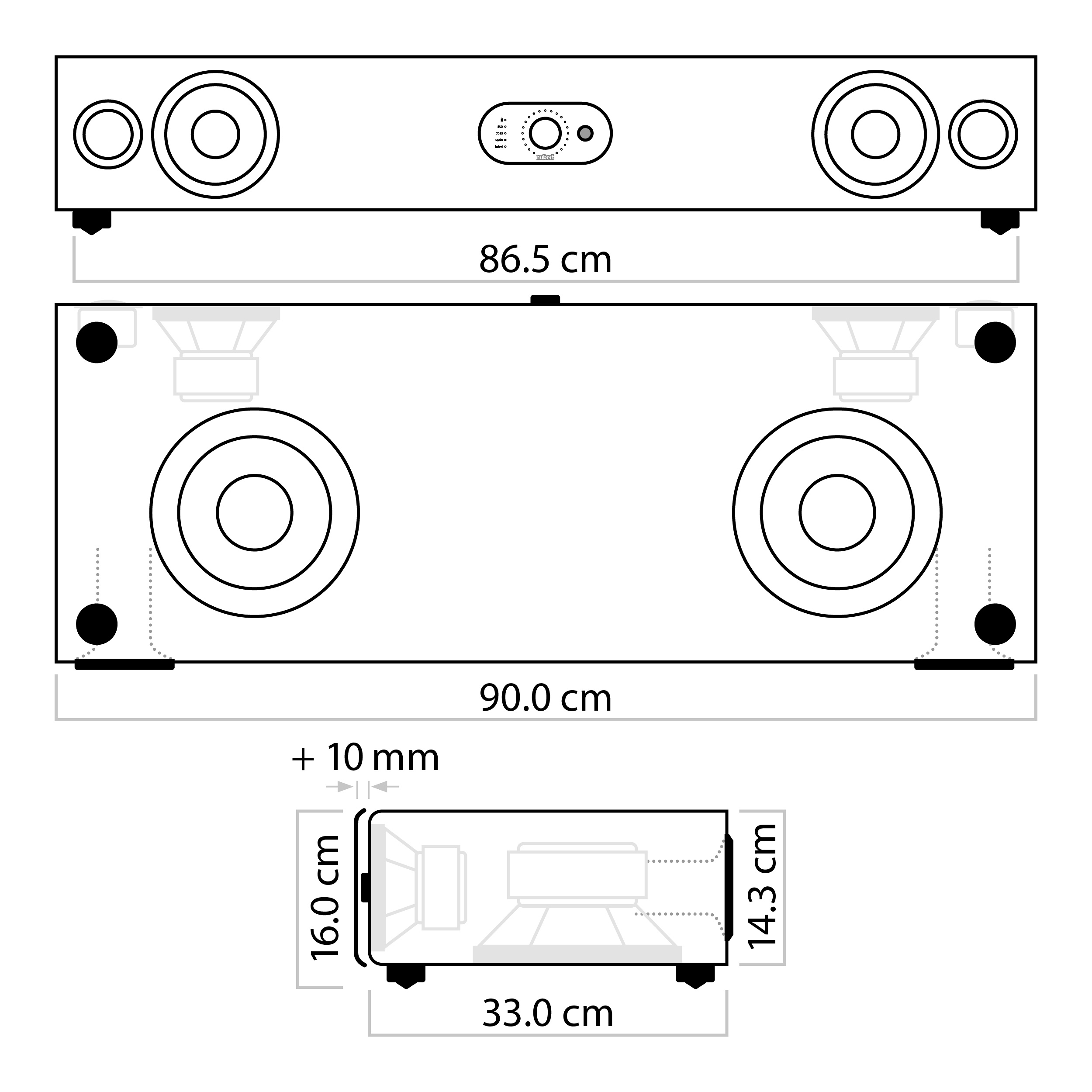 nuPro AS-3500 Dimensions nuPro AS-3500 Dimensions