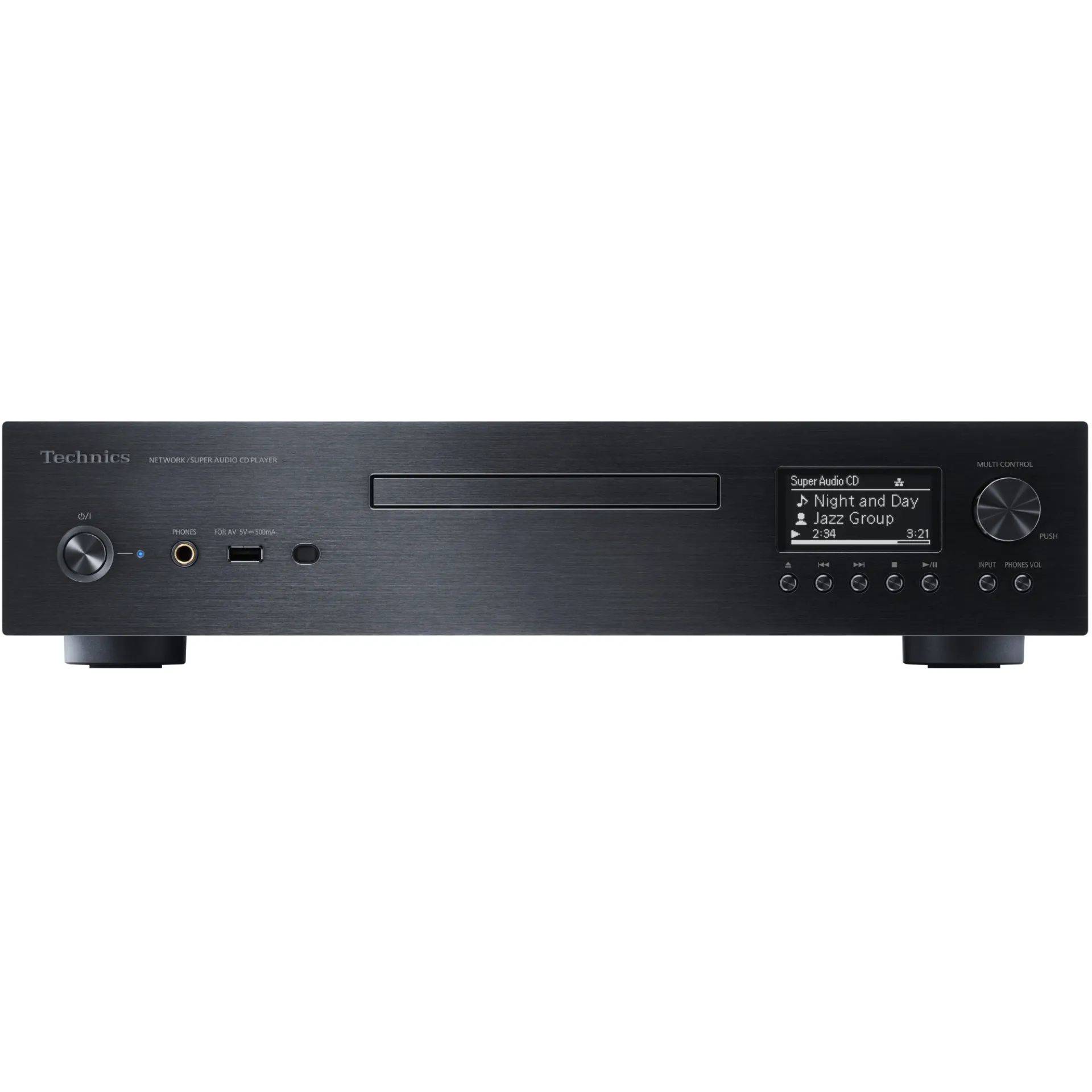 Technics Multi-Player SL-G700M2 in Schwarz Vorderseite Technics Multi-Player SL-G700M2 in Schwarz Vorderseite