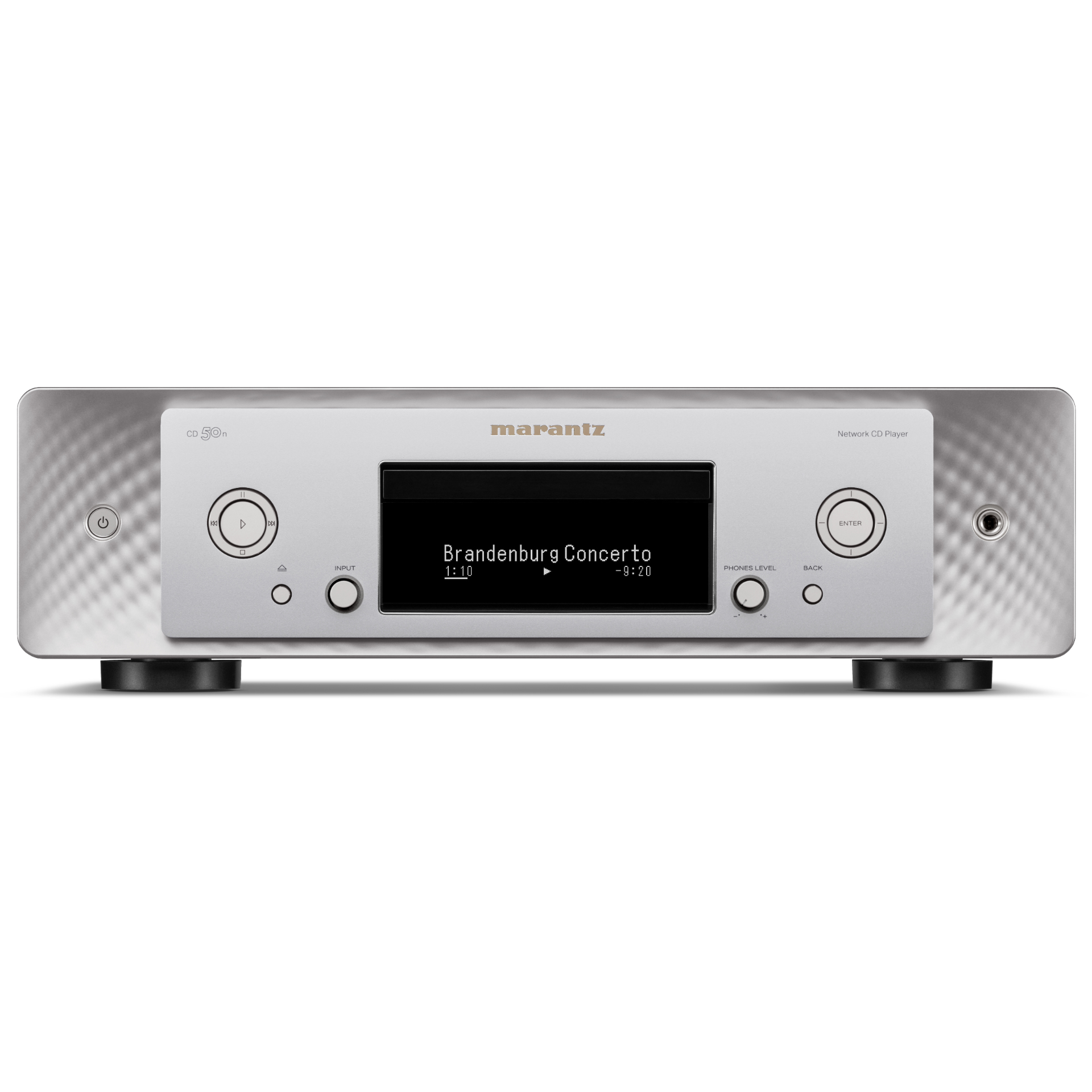 Marantz cd 50n in silver front