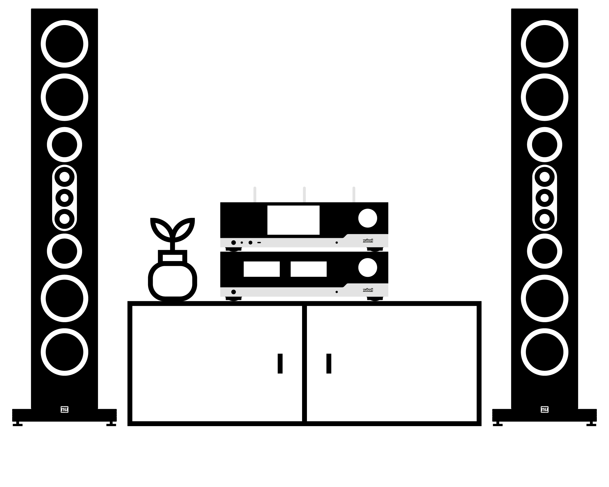 nuControl X-2 Anwendungsbeispiel Stereo