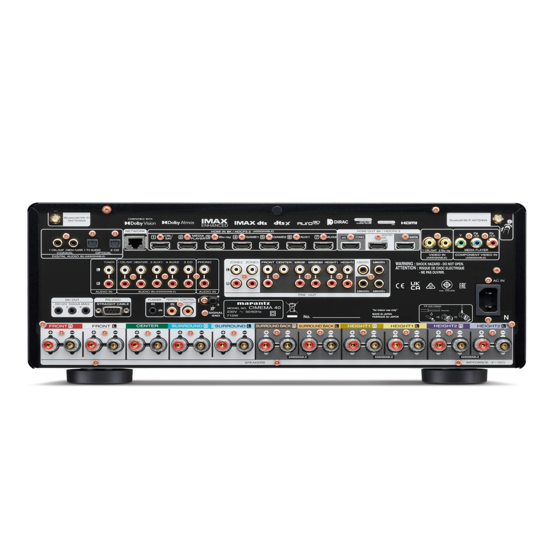 Marantz Cinema 40 in black Rear Marantz Cinema 40 in black Rear