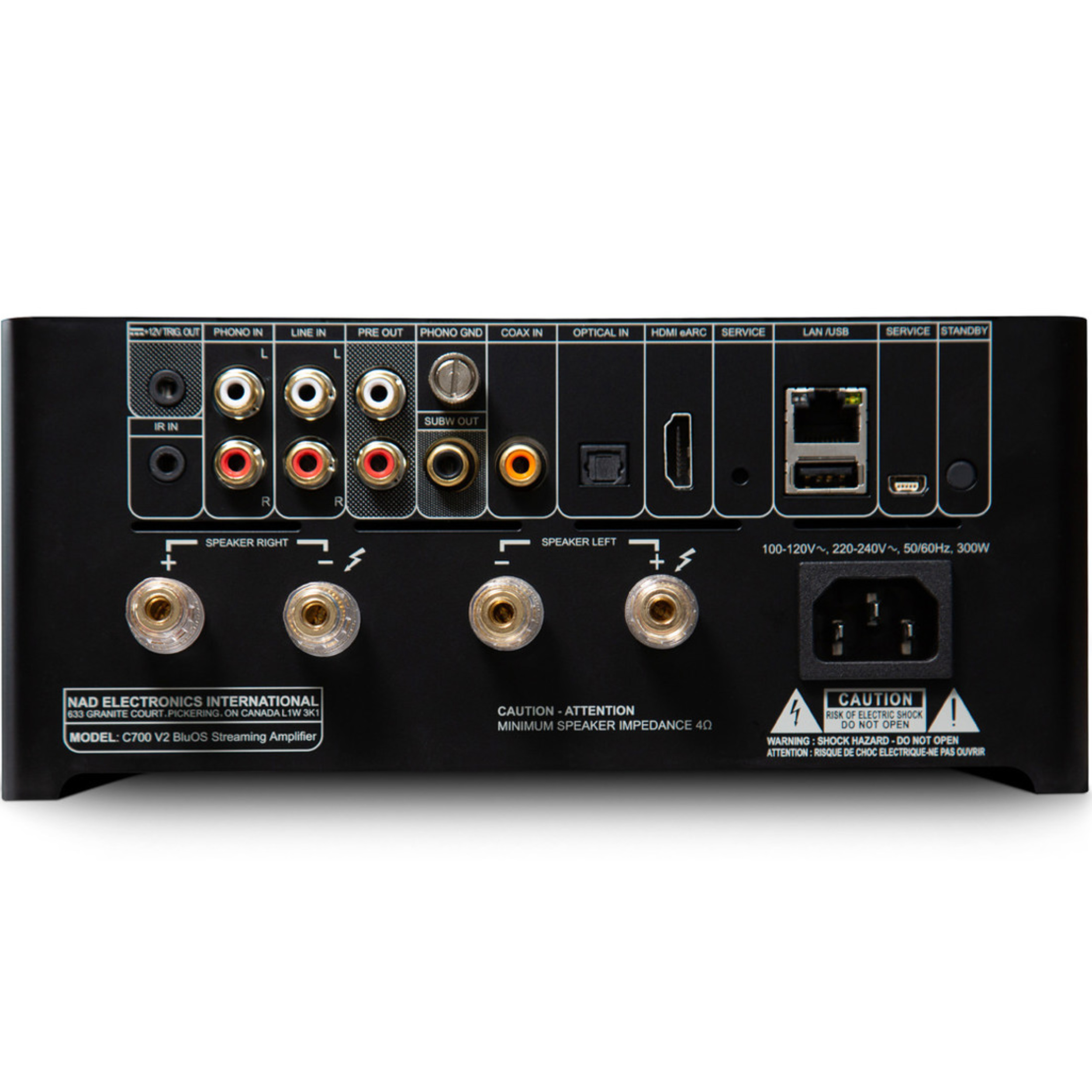 Nad C 700 Rückseite  Nad C 700 Rückseite
