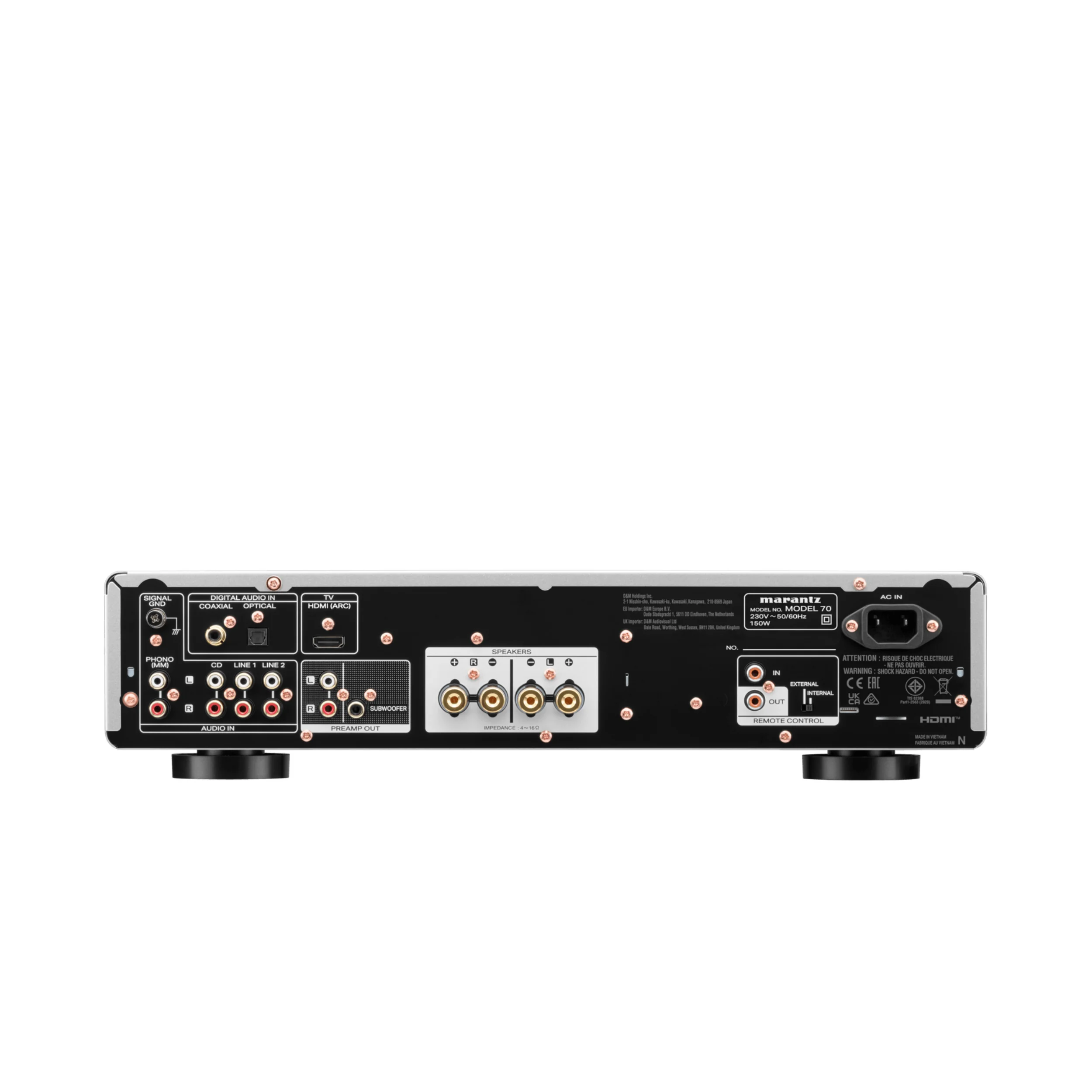 Marantz Model 70 Hinten Silbergold