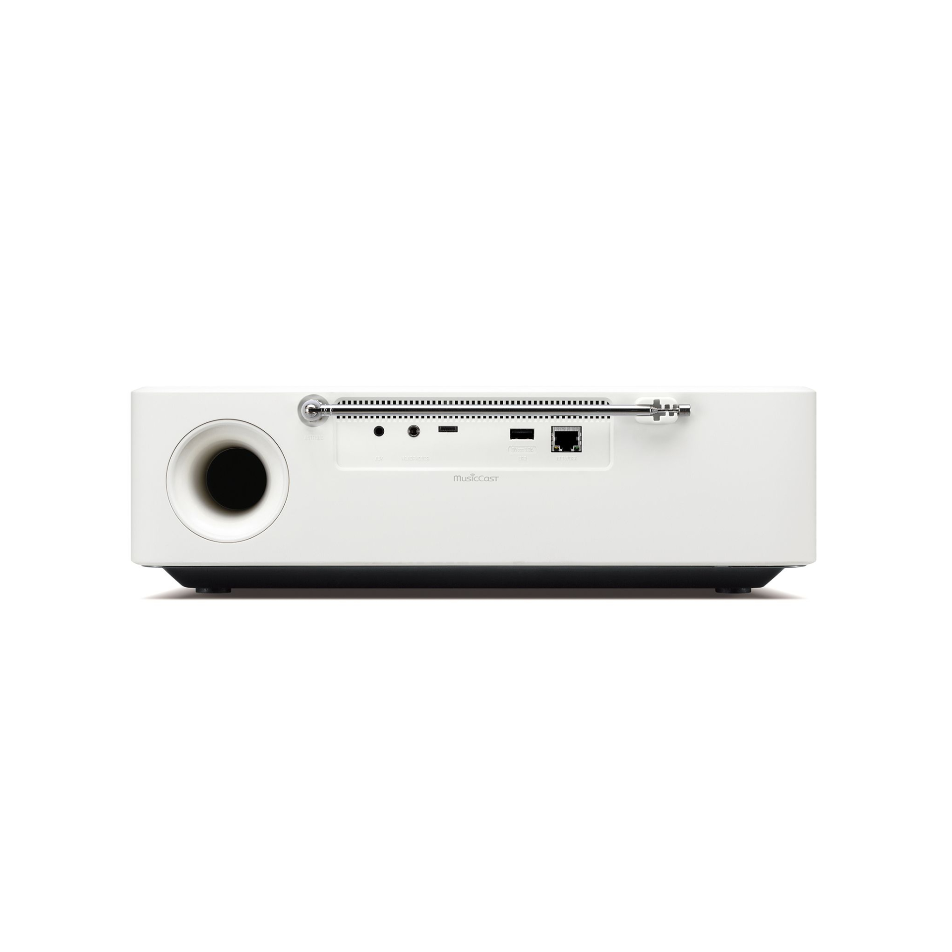 Yamaha Netzwerklautsprecher MusicCast 200 weiß Rückseite