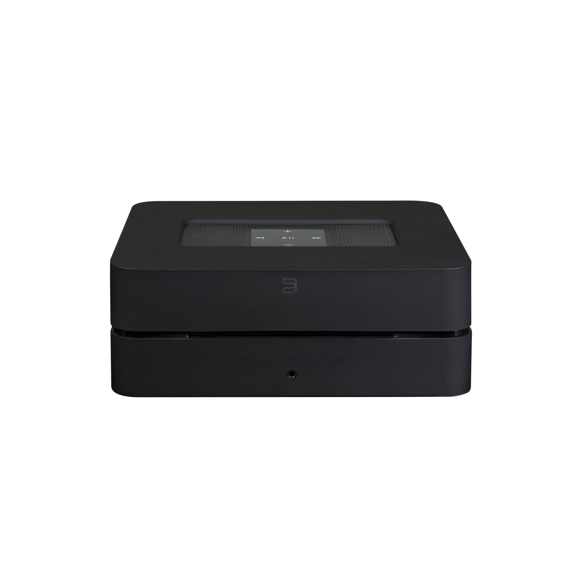 Bluesound Netzwerkserver schwarz front  top Bluesound Netzwerkserver schwarz front  top