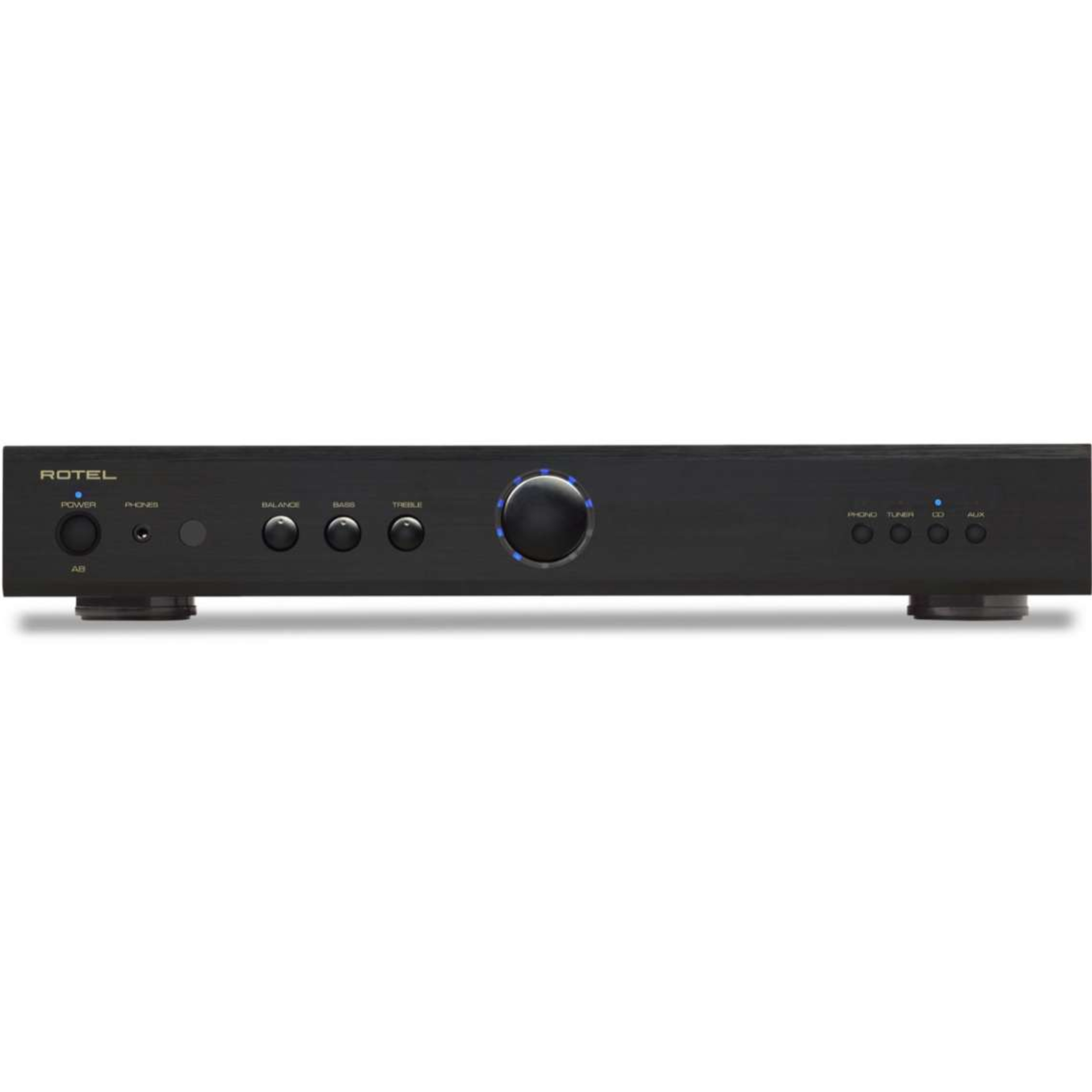 Rotel A8 in black front Rotel A8 in black front