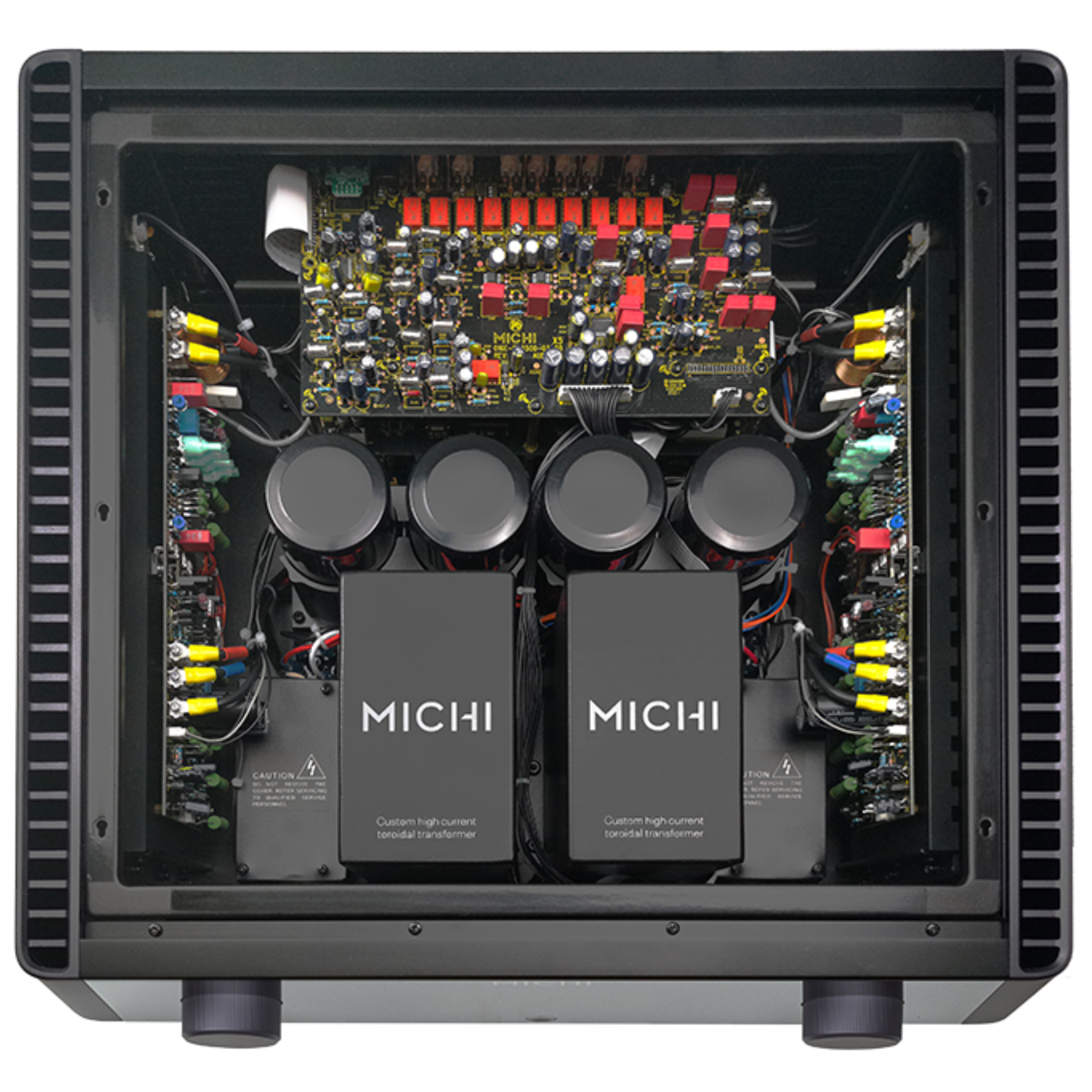 Rotel stereo integrated amplifier X5S2 in black top side Rotel stereo integrated amplifier X5S2 in black top side