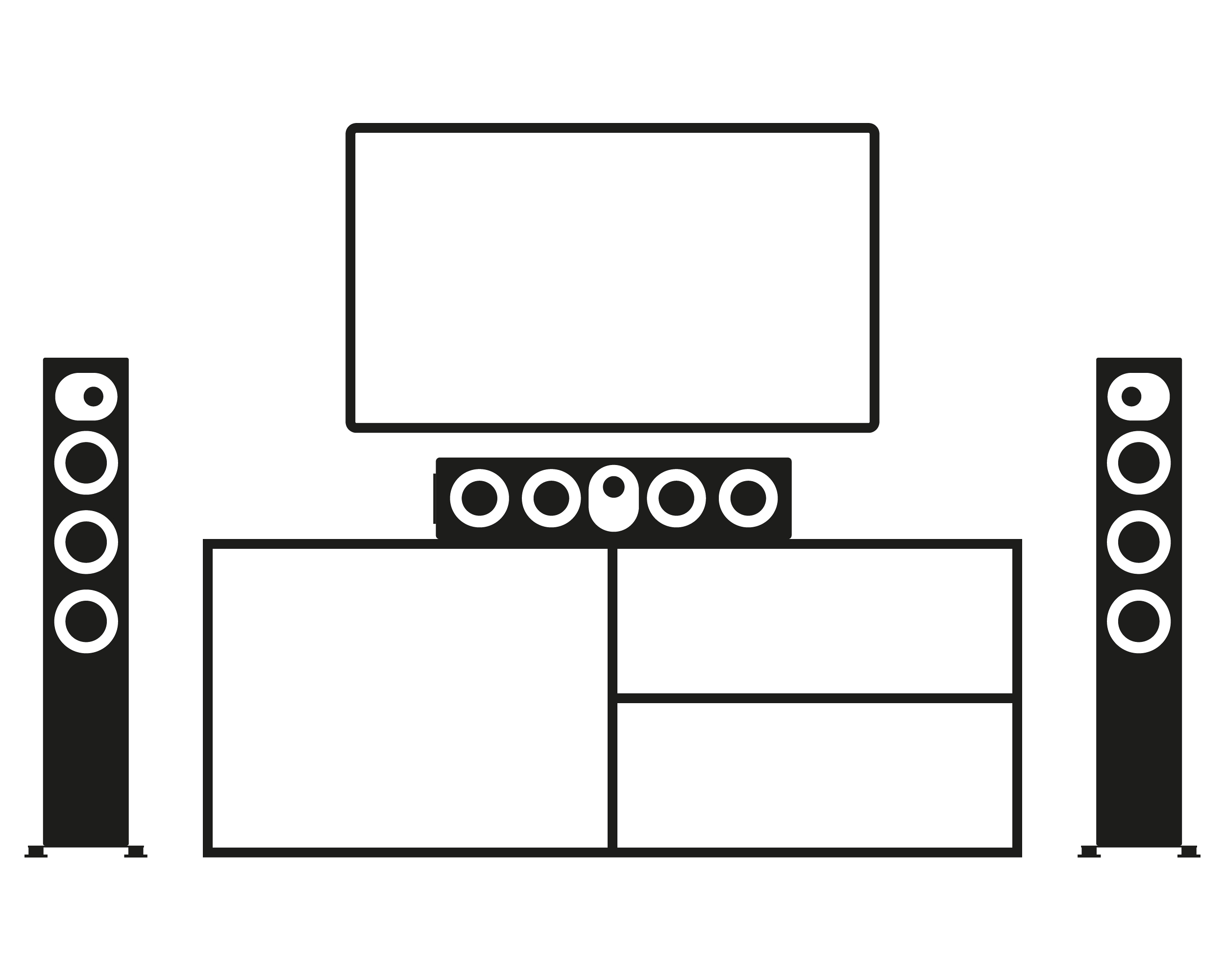 nuLine CS-64 Anwendungsbeispiel Heimkino nuLine CS-64 Anwendungsbeispiel Heimkino
