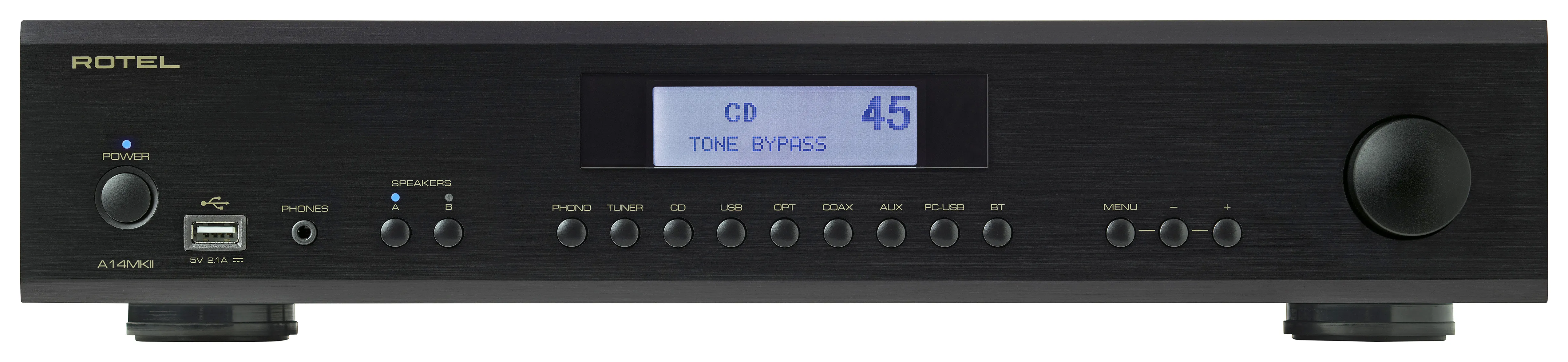 Rotel A14MKII in black front