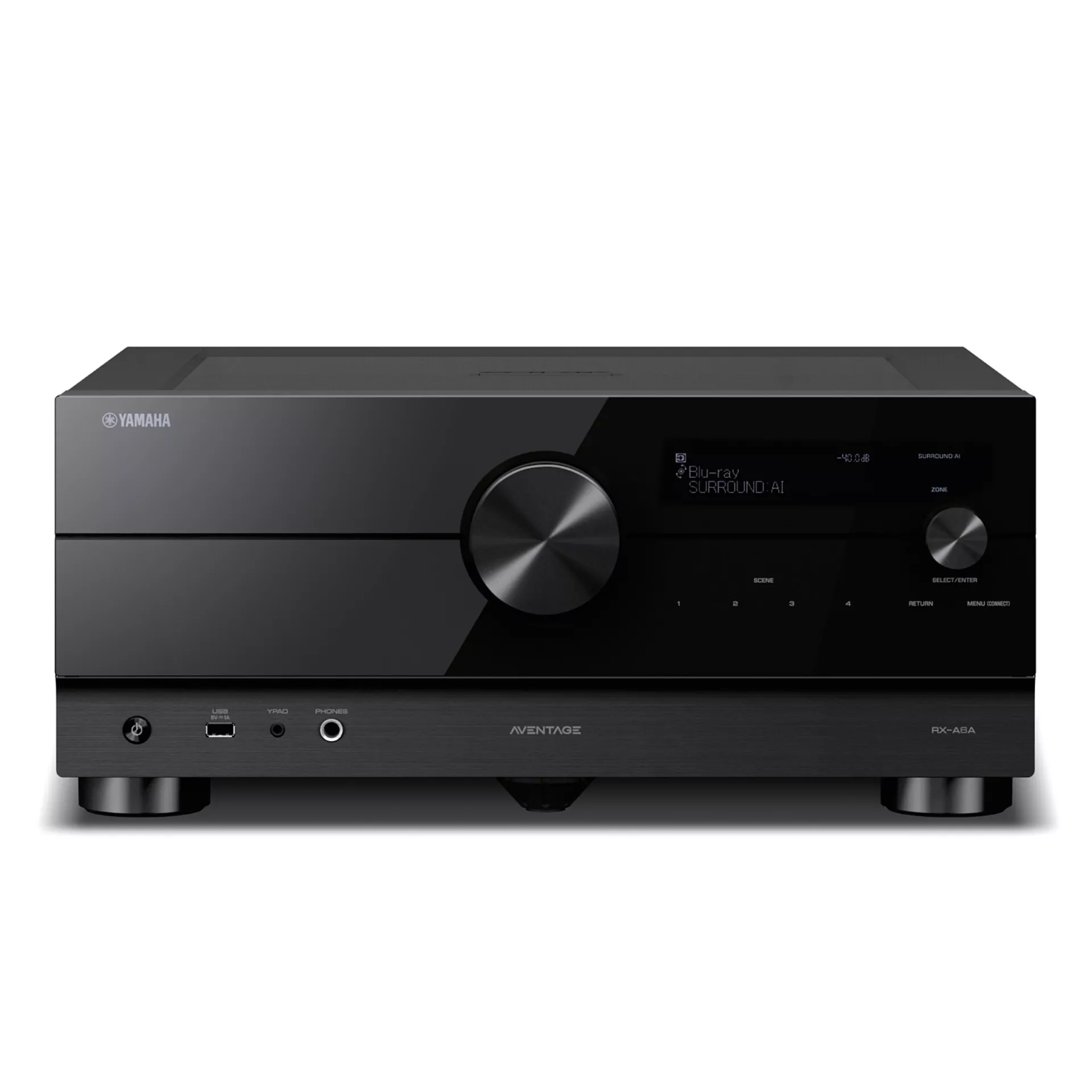 Yamaha AV Receiver RX-A6A schwarz Vorderseite