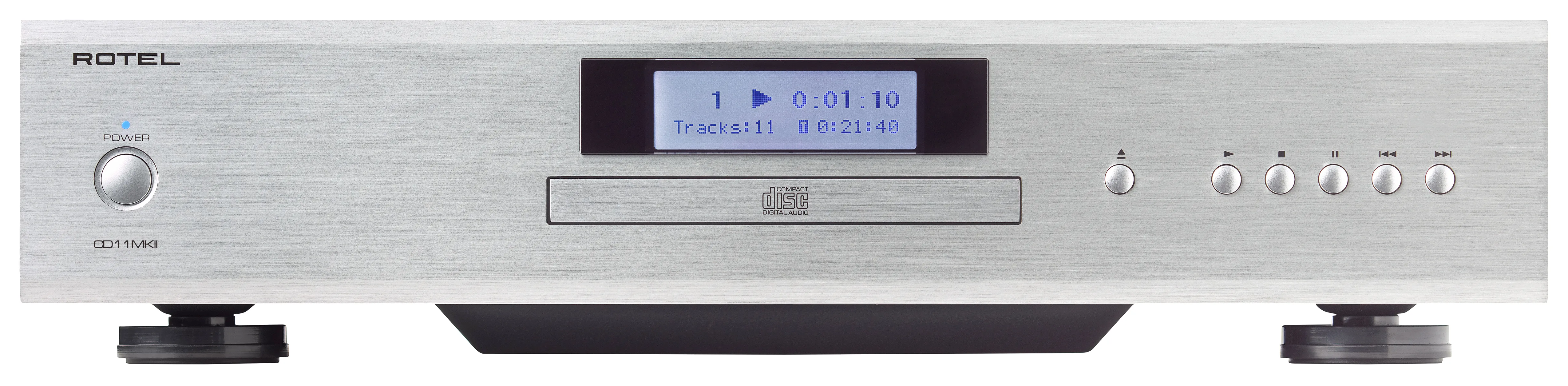 Rotel CD11MKII in Silber  Vorderseite