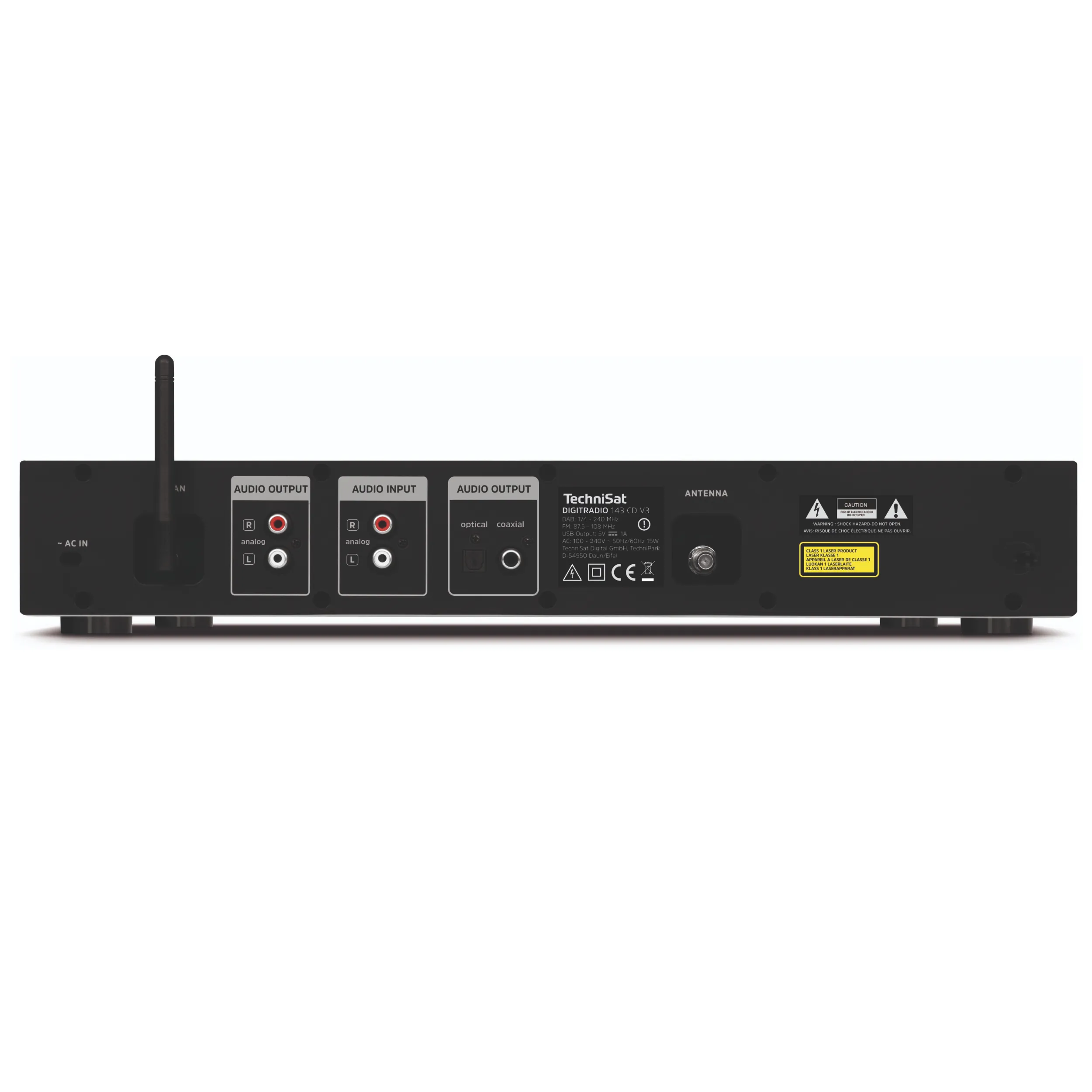 TechniSat Digitradio 143 CD (V3) Rückseite