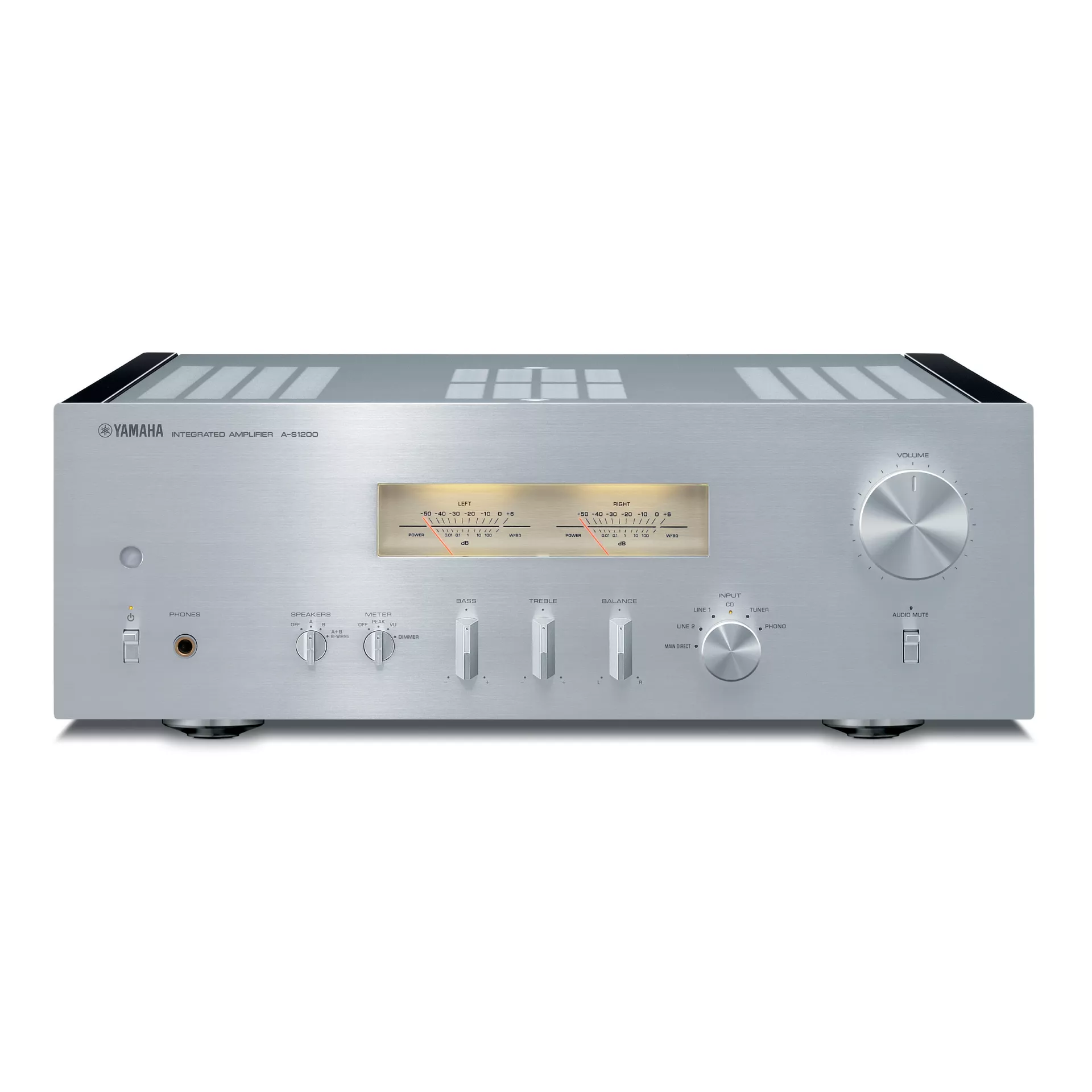 Yamaha Stereo Vollverstärker A-S1200 silber Vorderseite
