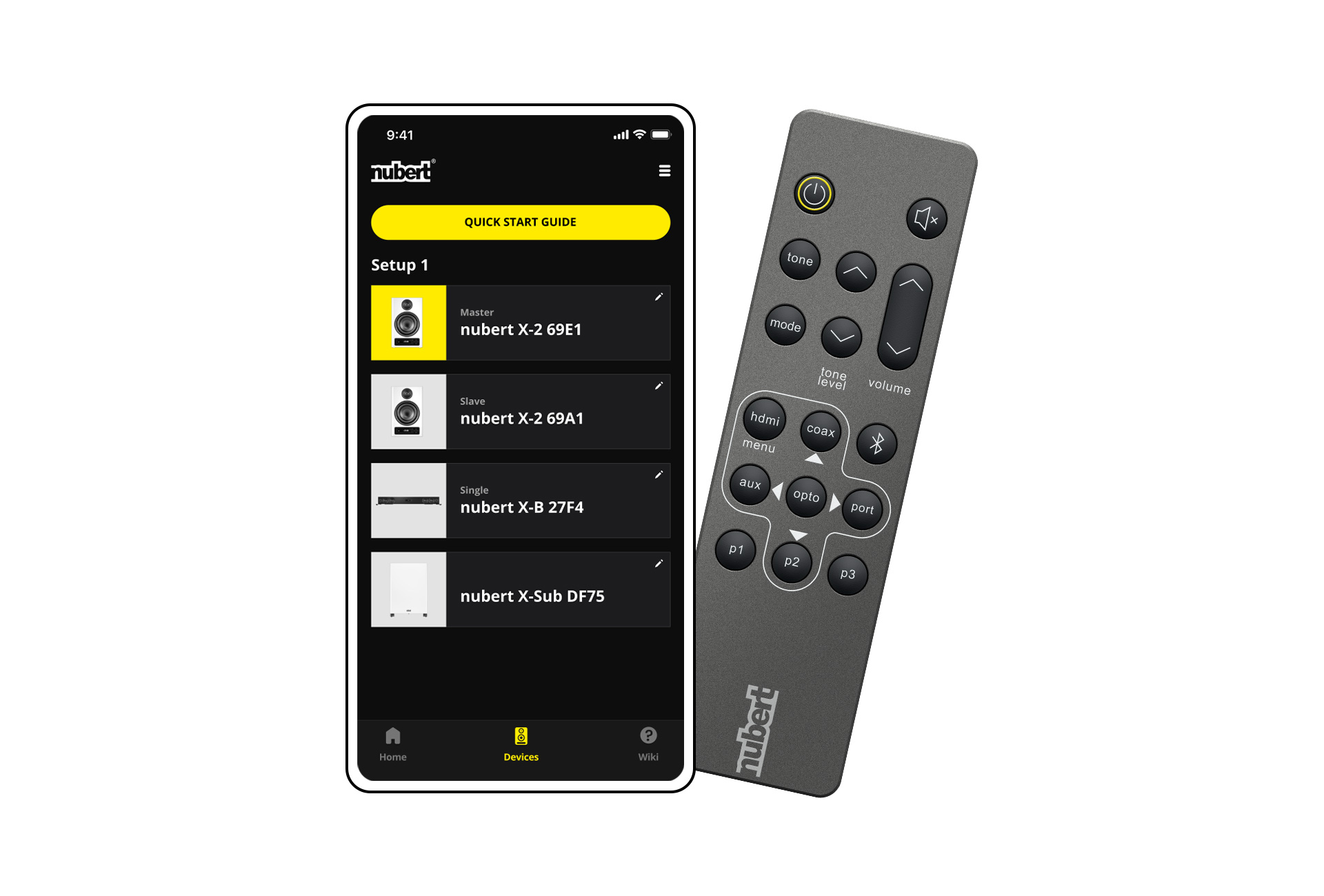 nuXinema preAV in black Control via app and remote control nuXinema preAV in black Control via app and remote control