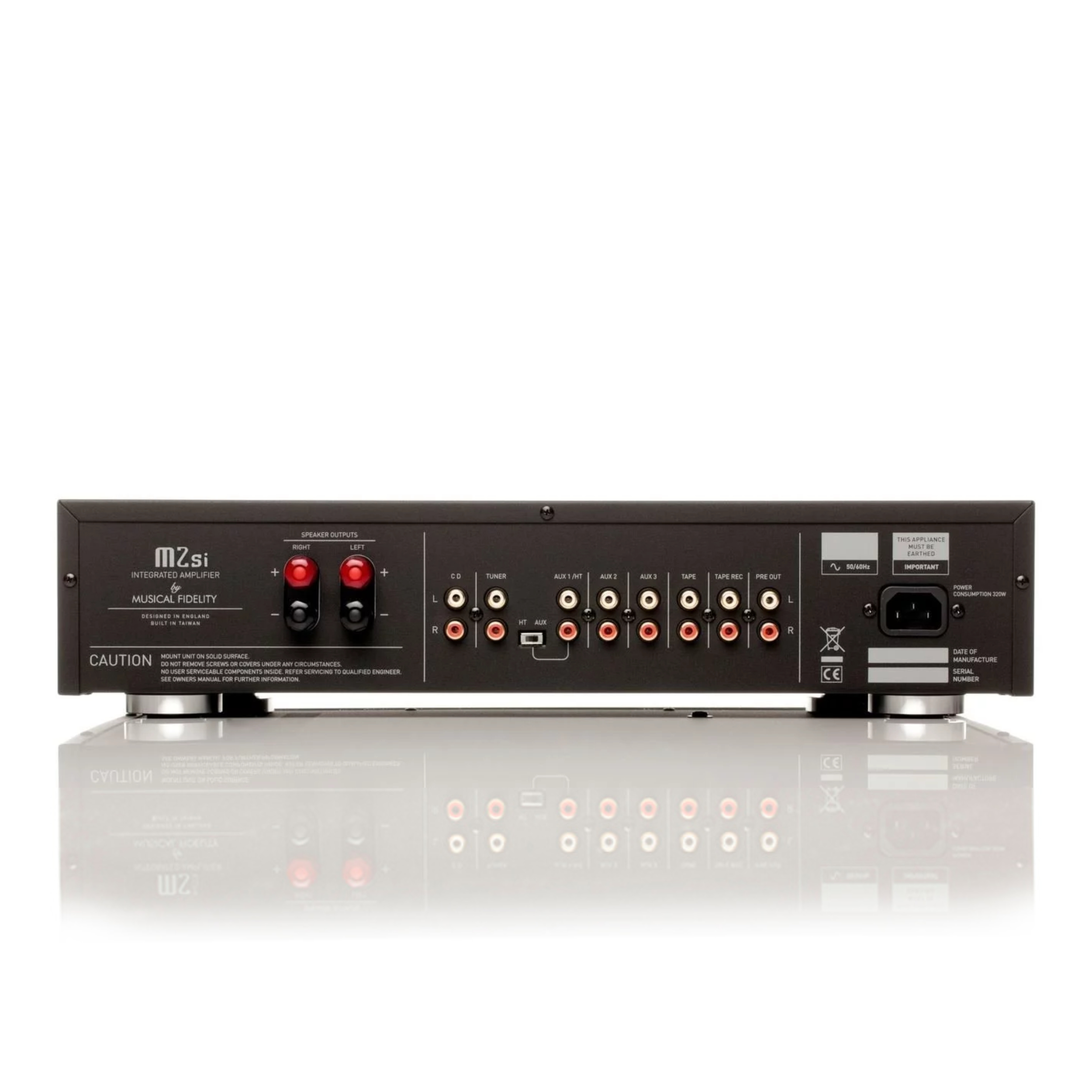 Musical Fidelity Stereo Verstärker M2si Rückseite Musical Fidelity Stereo Verstärker M2si Rückseite