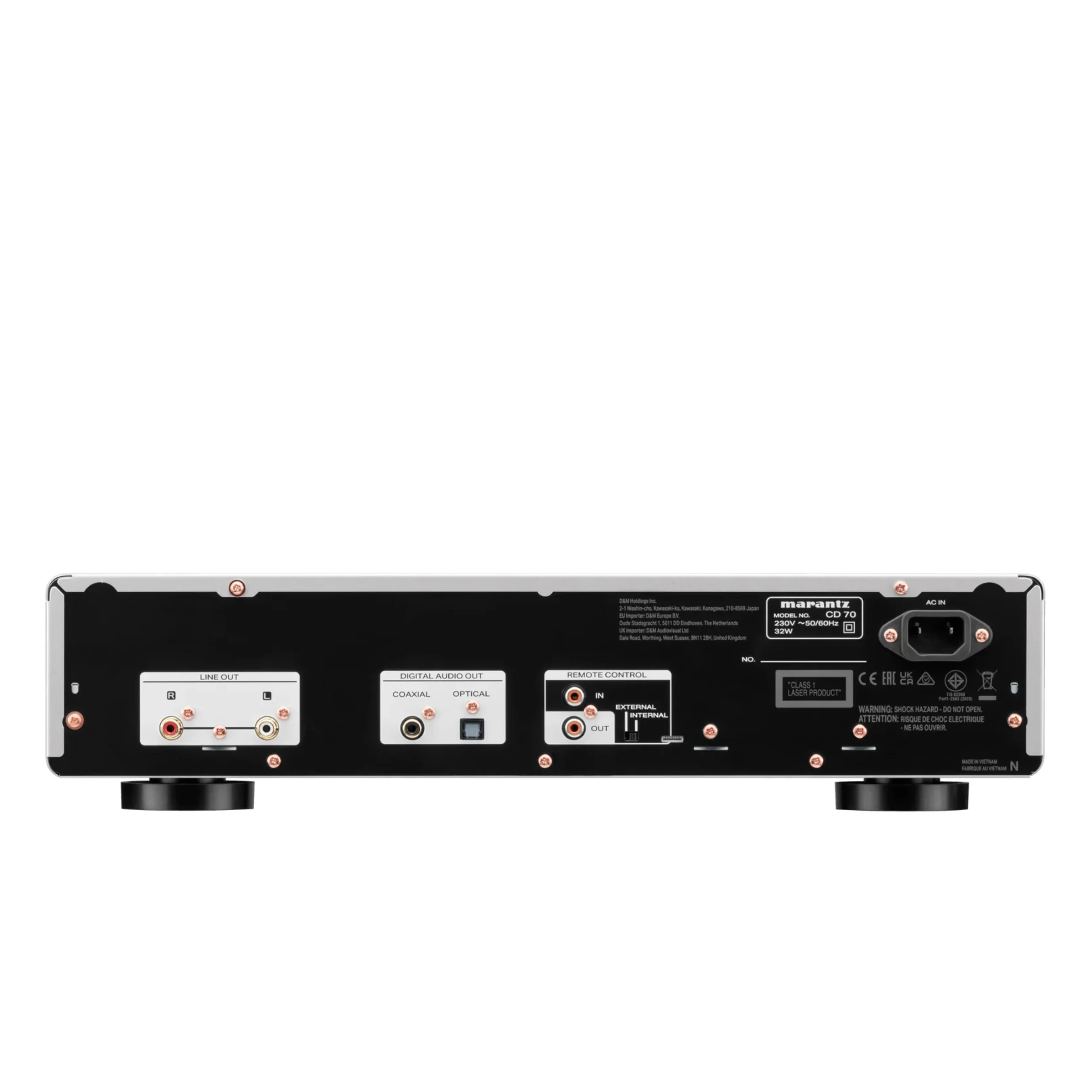 Marantz CD 70 Hinten Silber
