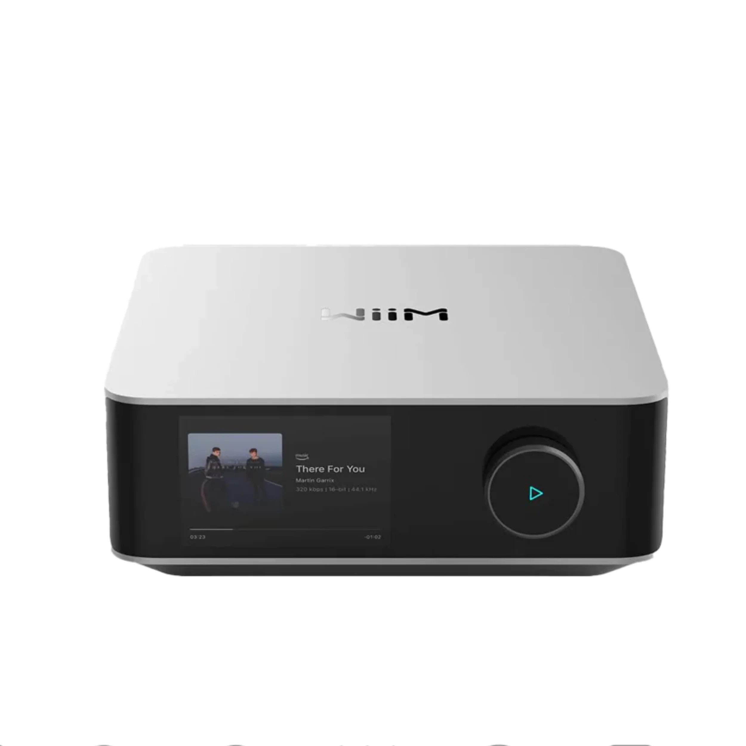 WiiM Amp Ultra Front Silber