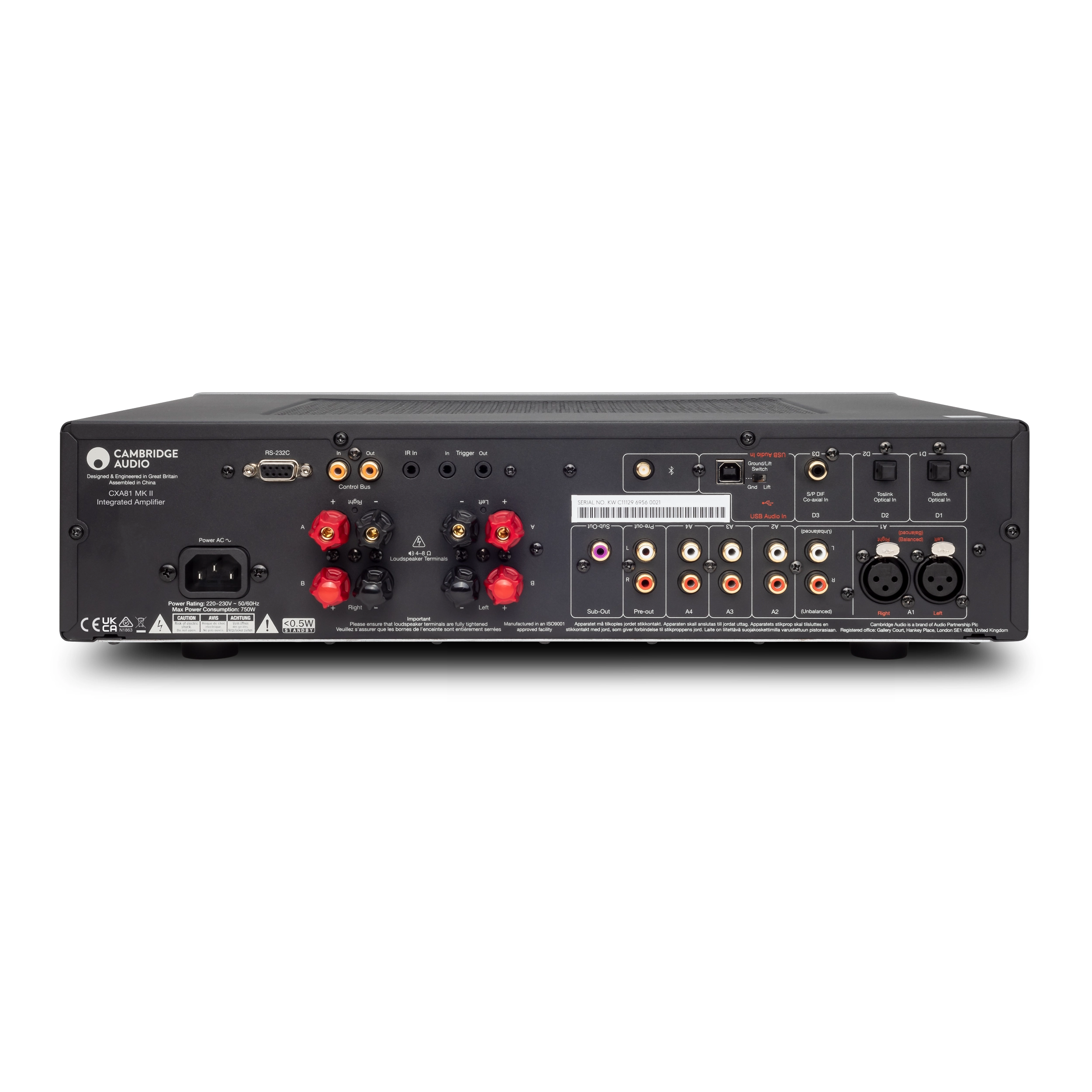 Cambridge Audio CXA 81 MK2 Hinten Cambridge Audio CXA 81 MK2 Hinten