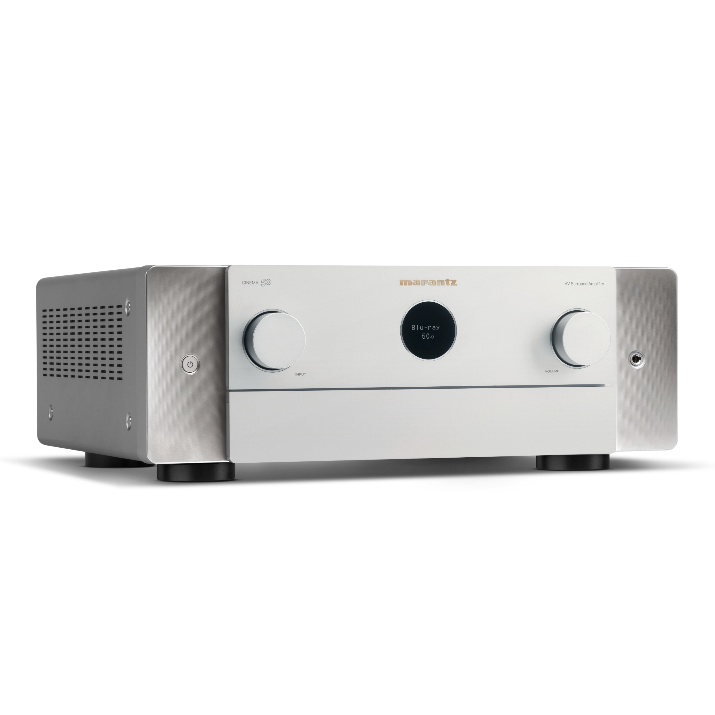 Marantz Cinema 50 Silver Gold front turned Marantz Cinema 50 Silver Gold front turned