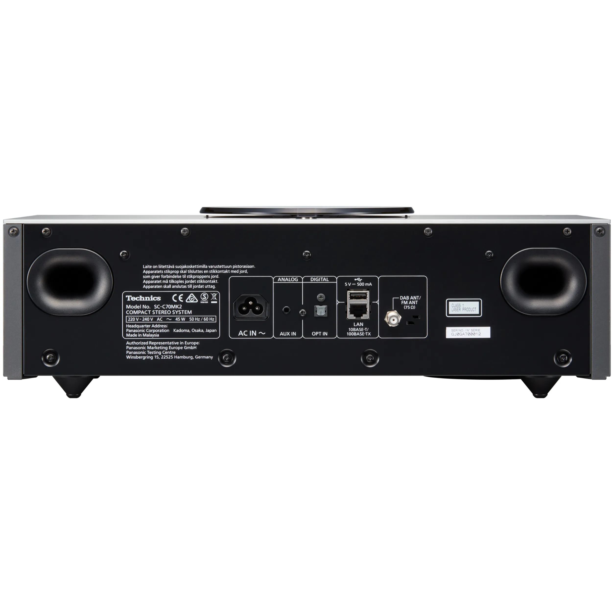 Technics SC-C70 MK2 Rückseite