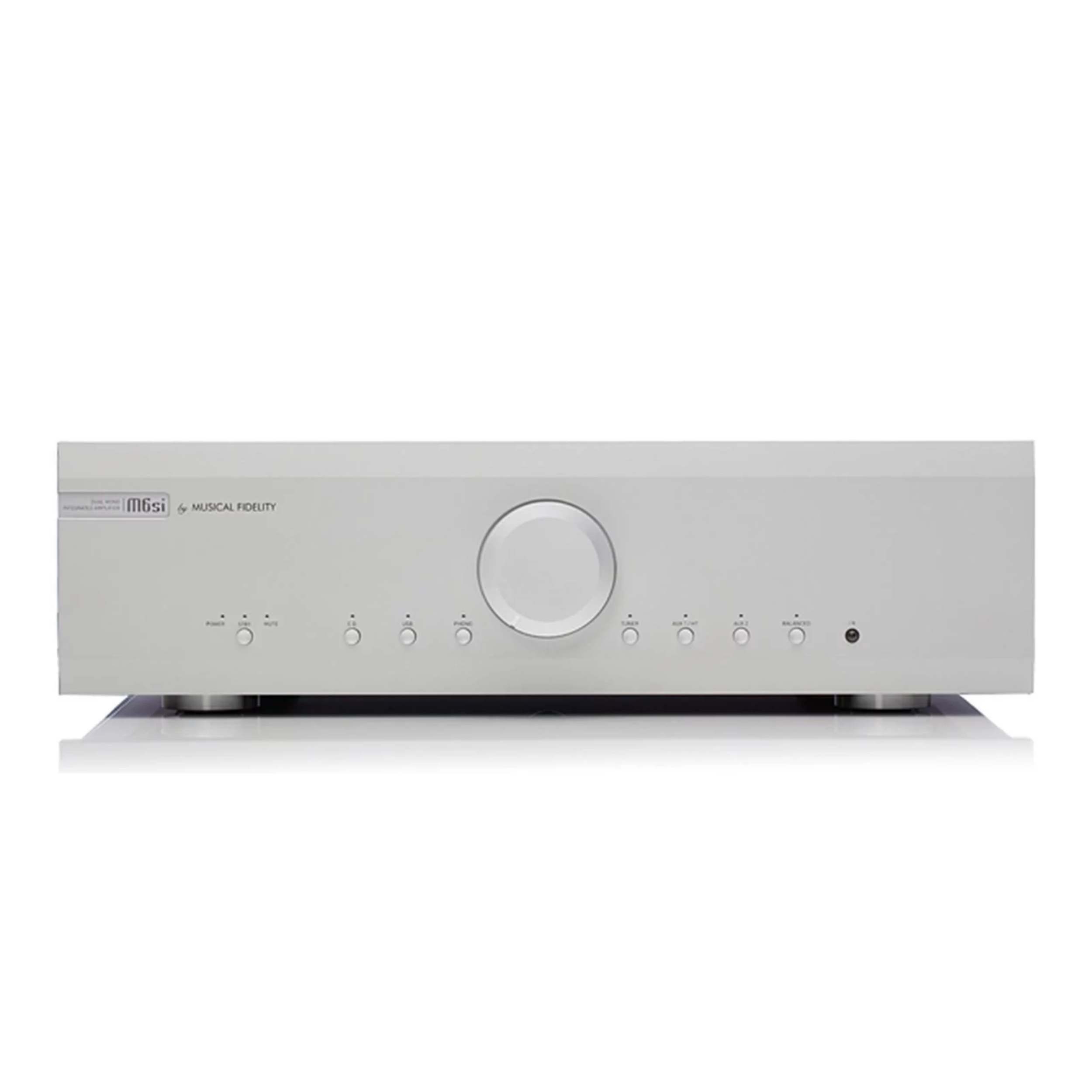 Musical Fidelity M6si stereo amplifier in white front panel Musical Fidelity M6si stereo amplifier in white front panel