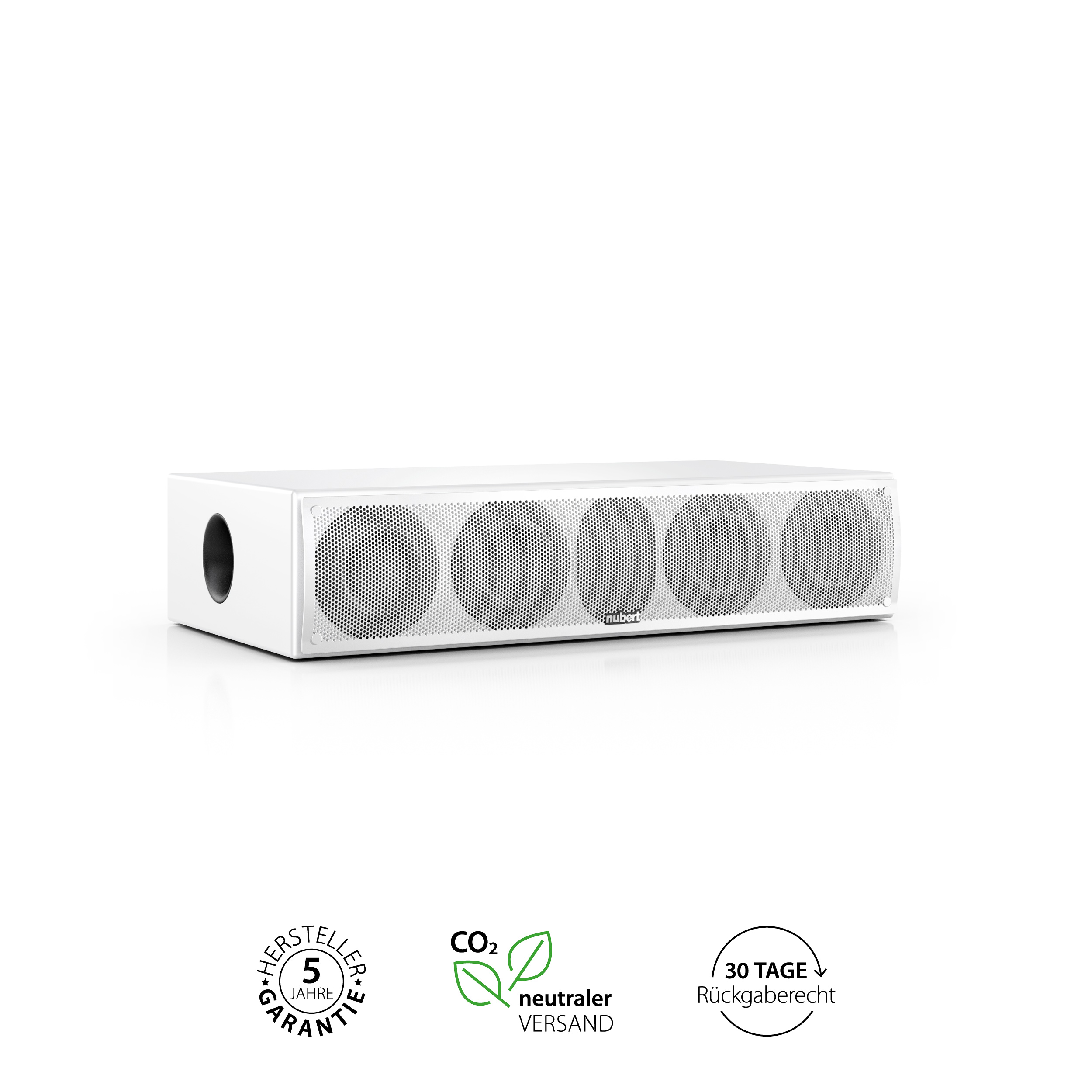 nuLine CS 64 White nuLine CS 64 centre speaker in White with Cover