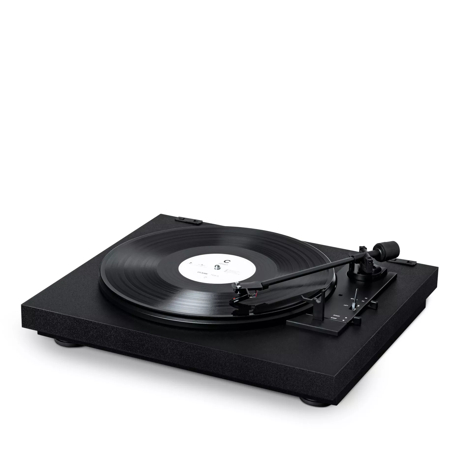 Pro-ject Plattenspieler A1 in Schwarz Vorderseite