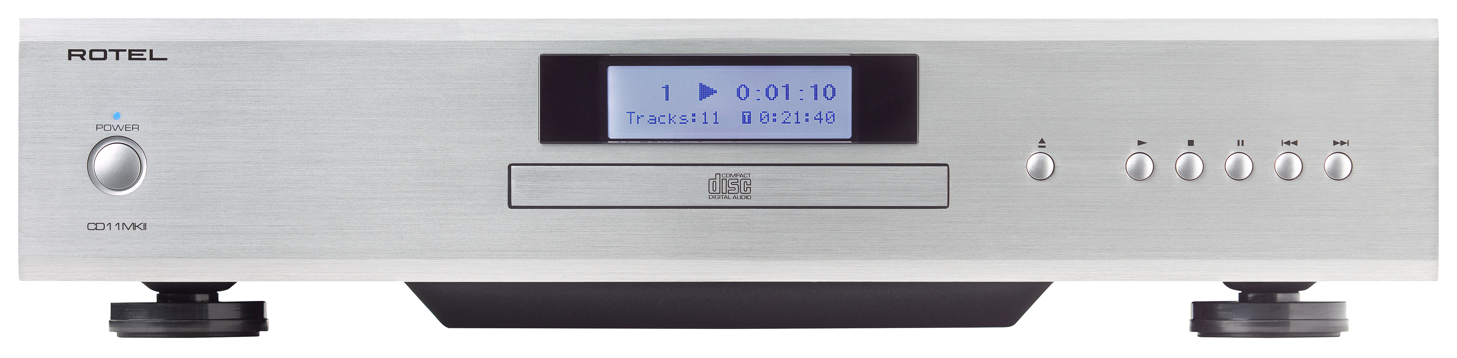 Rotel CD11MKII in Silber  Vorderseite