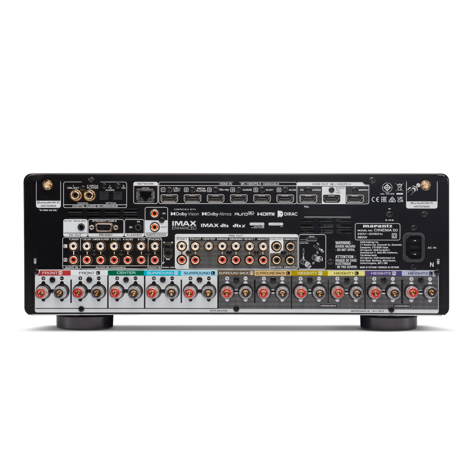 Marantz Cinema 50 rear Marantz Cinema 50 rear