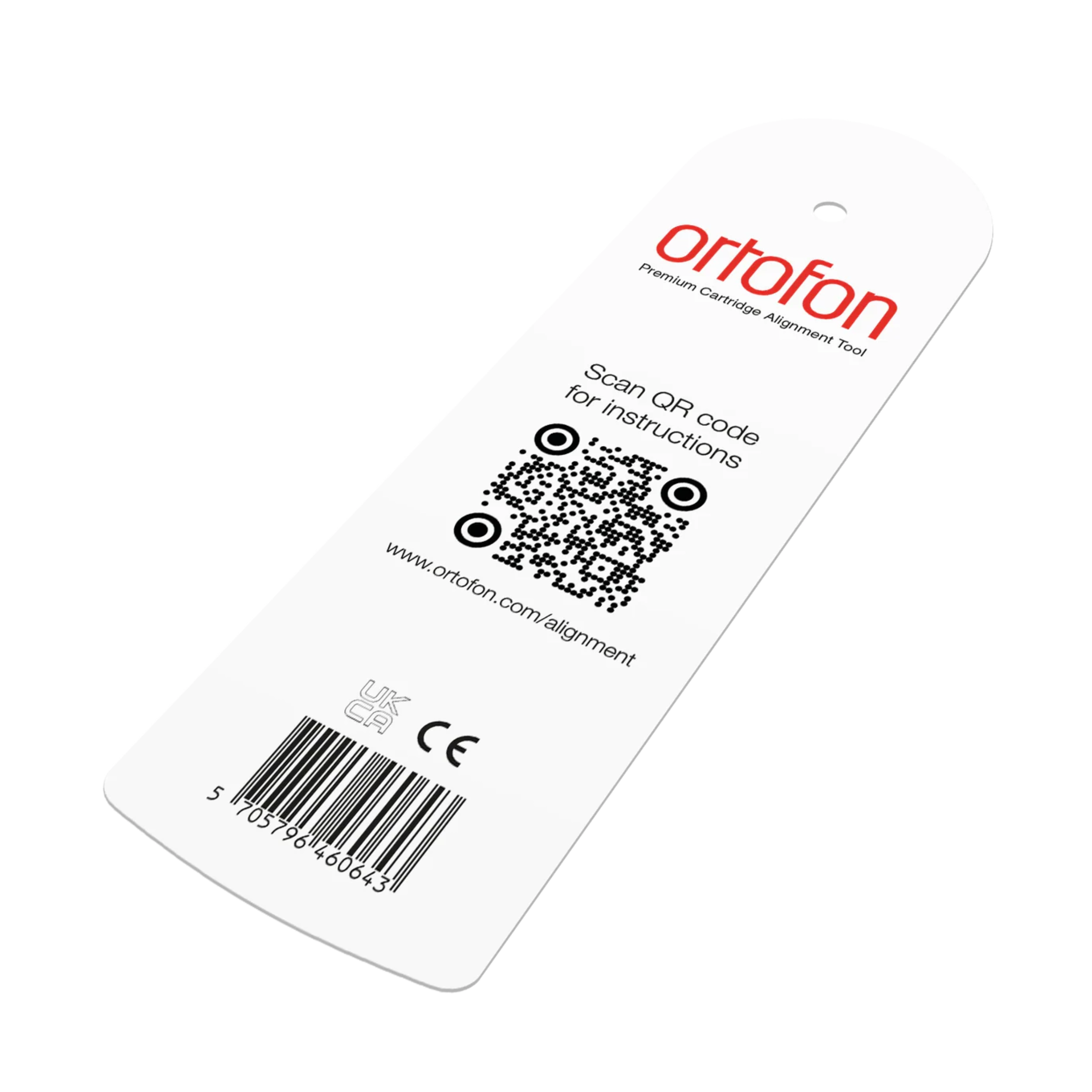 Ortofon Premium Justageschablone umgedreht