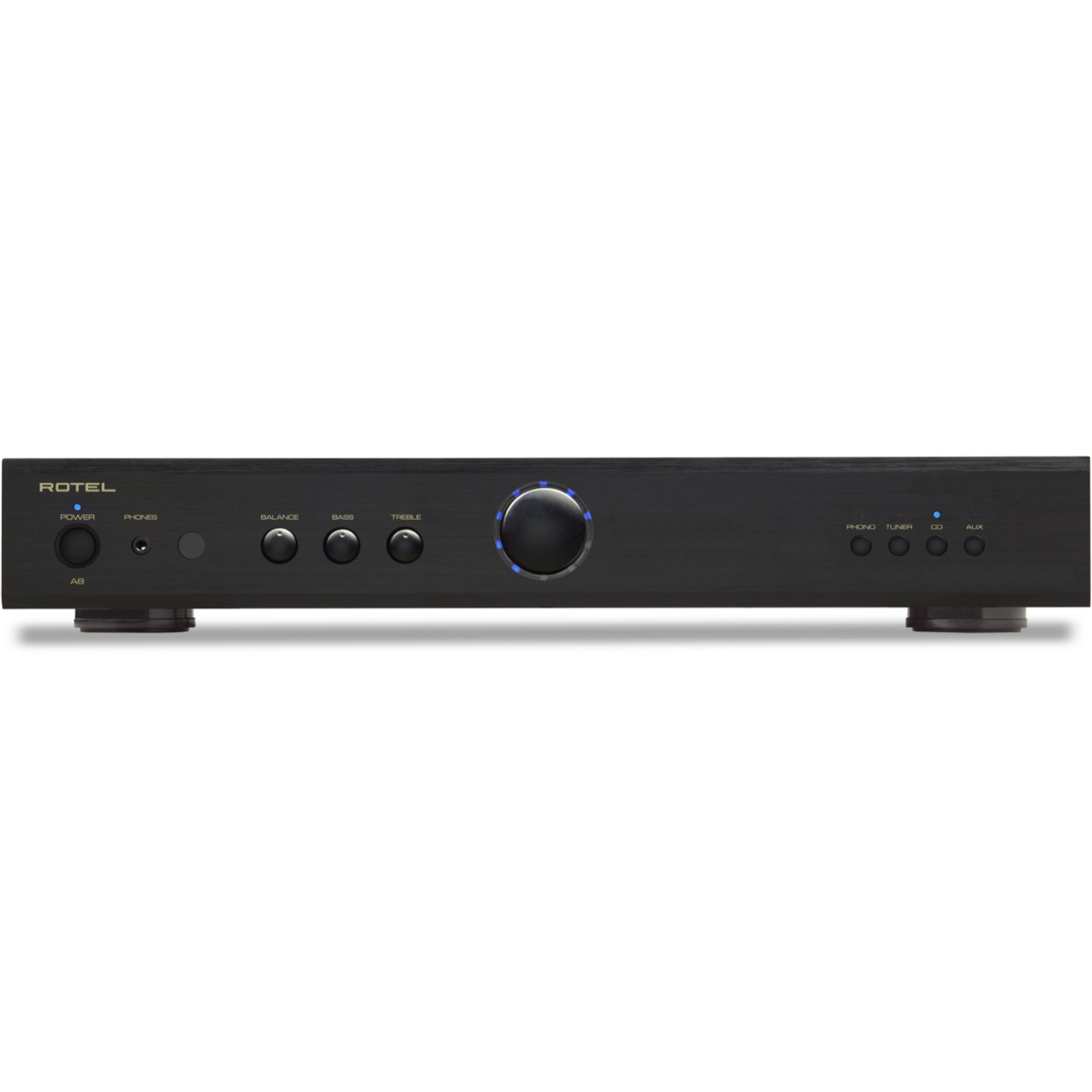 Rotel A8 in black front Rotel A8 in black front