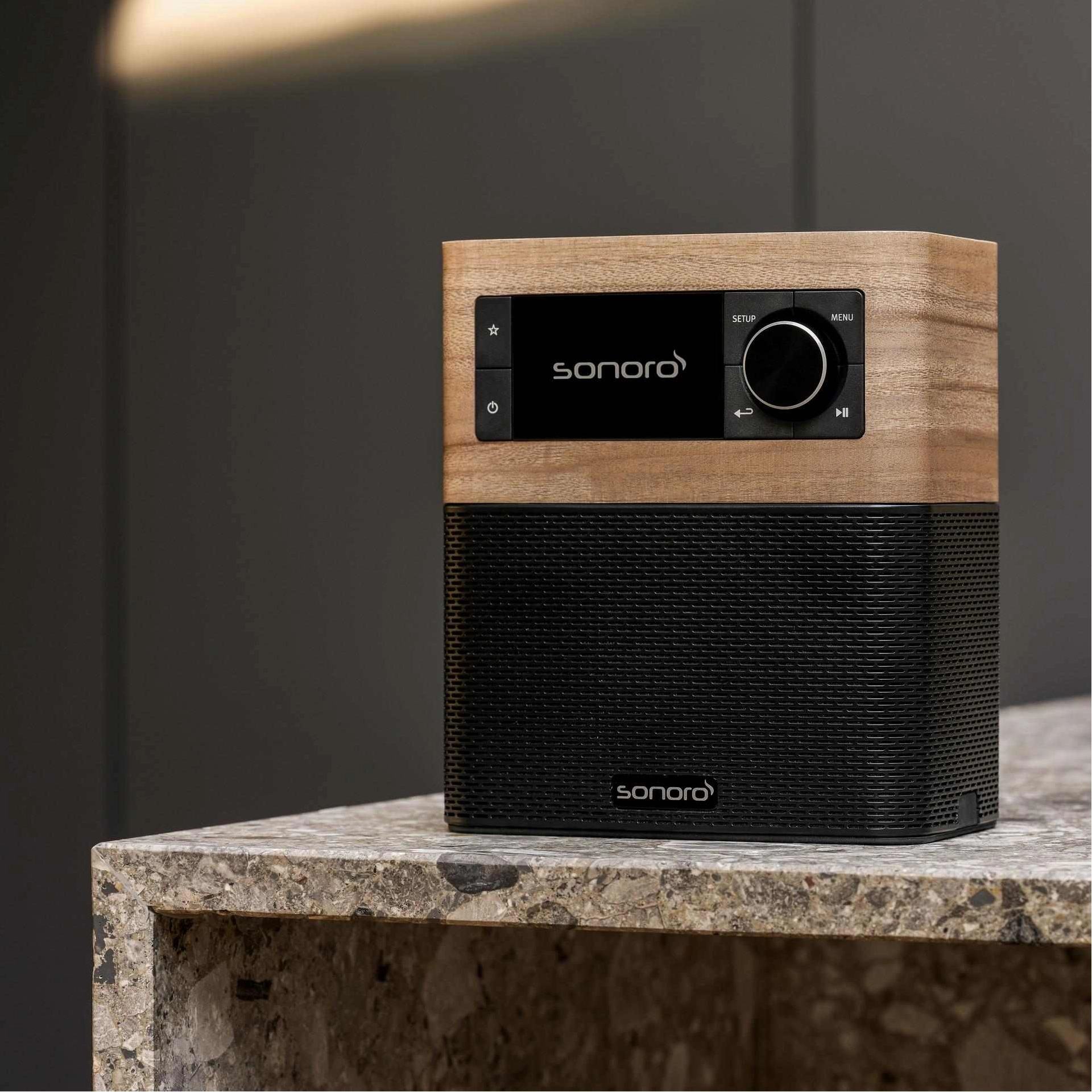 Sonoro Stream Walnuss Schwarz