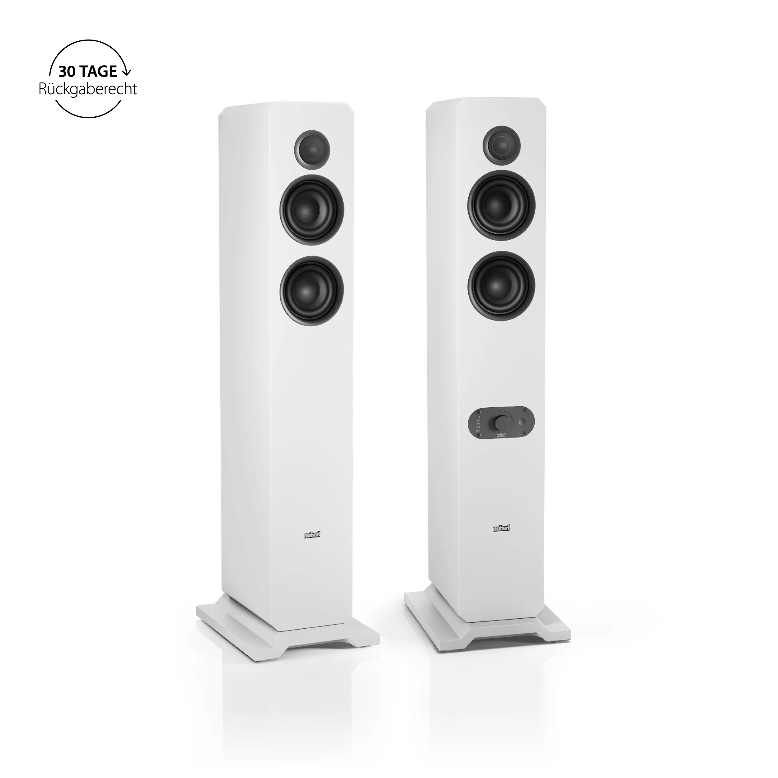nuJubilee 50 White nuJubilee 50 floorstanding speaker pair in white
