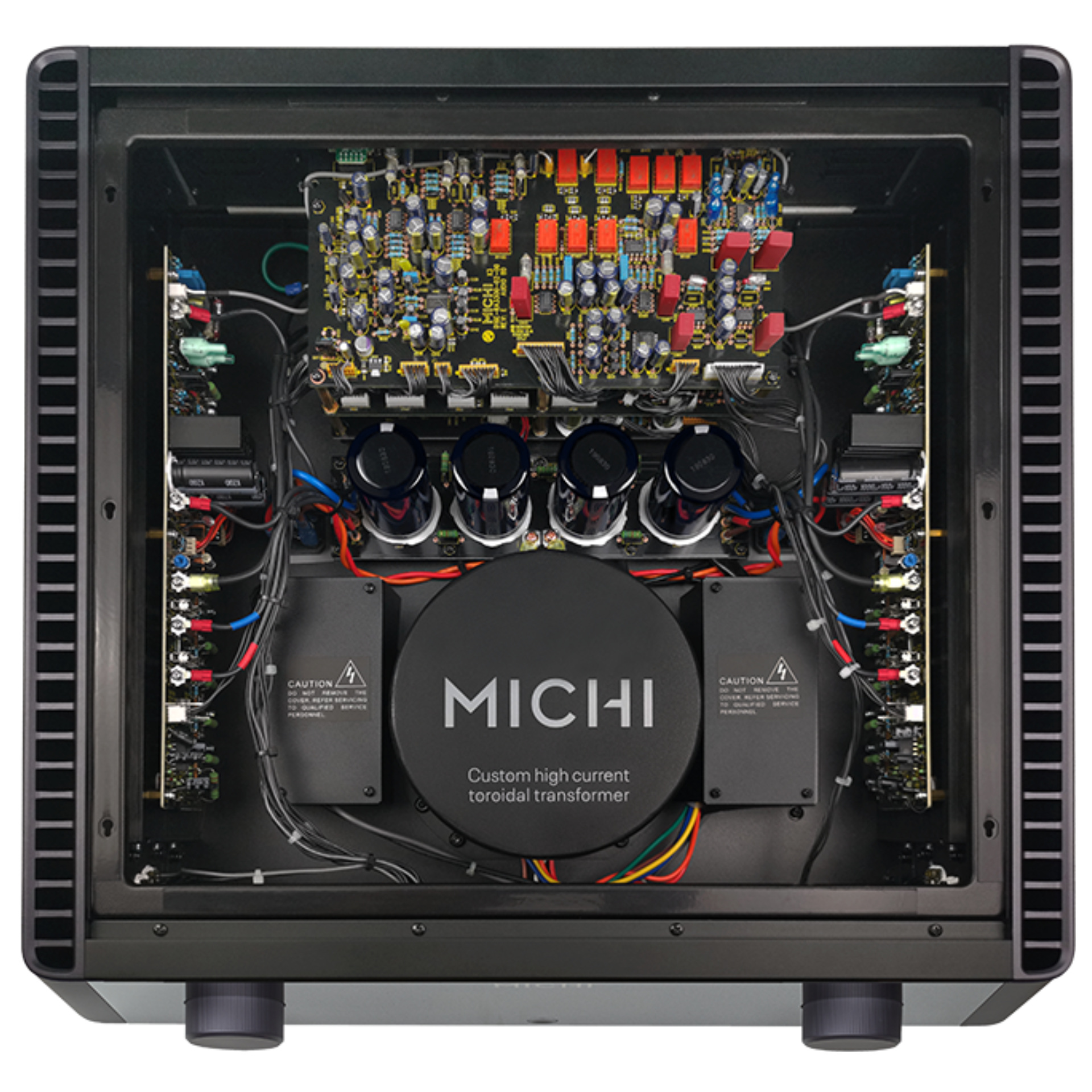 Rotel stereo integrated amplifier X3 S2 in black top side Rotel stereo integrated amplifier X3 S2 in black top side