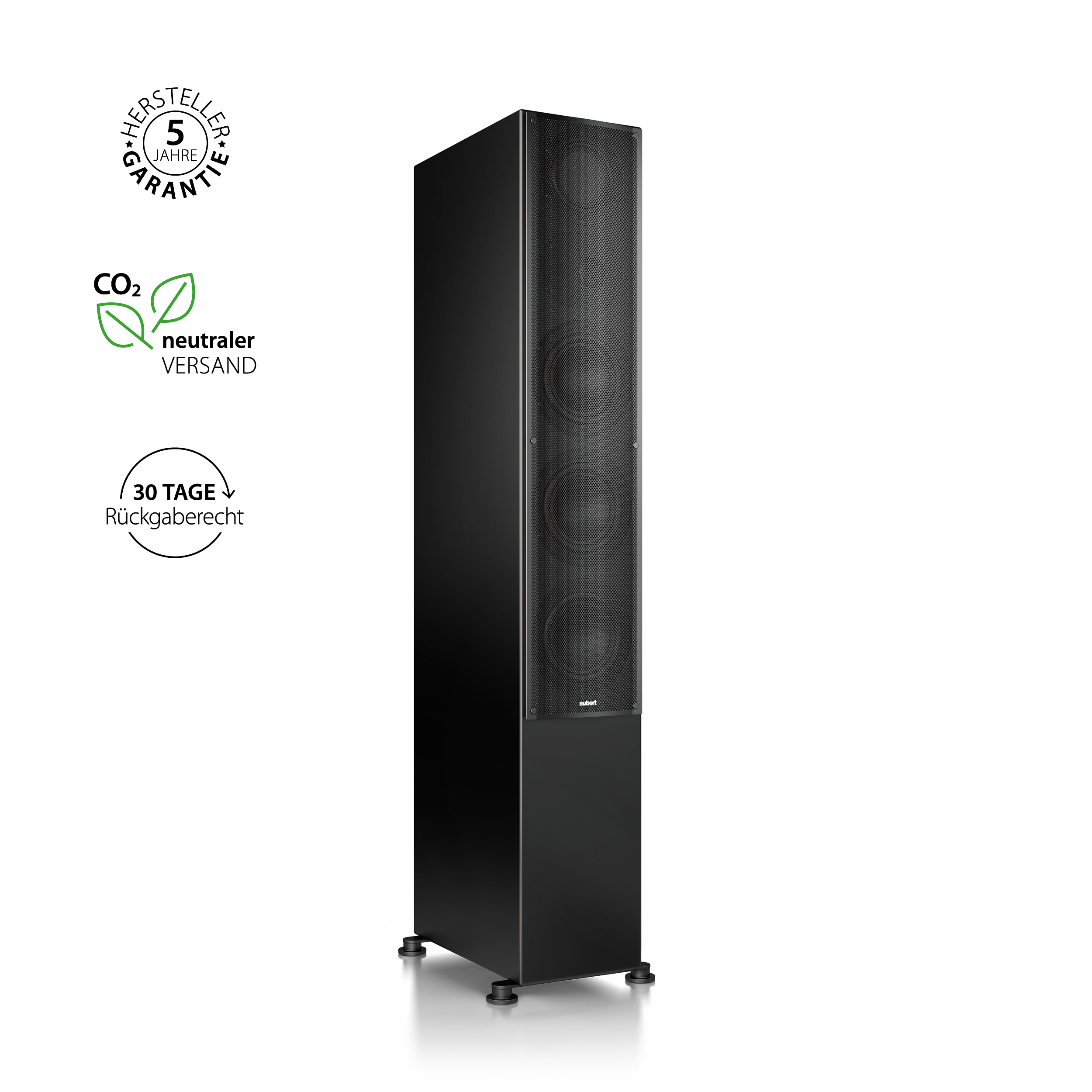 nuLine 284 nuLine 284 floorstanding loudspeaker in Black with Cover