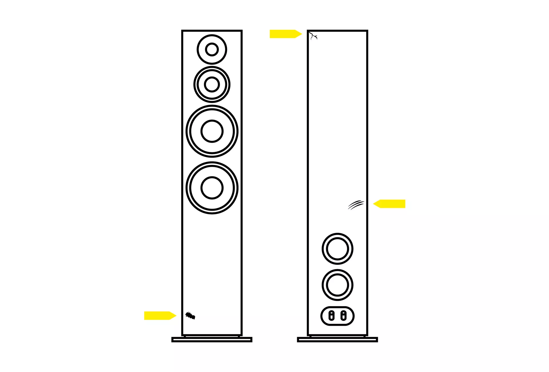 Illustration B-Ware Enceinte de sol Illustration B-Ware Enceinte de sol