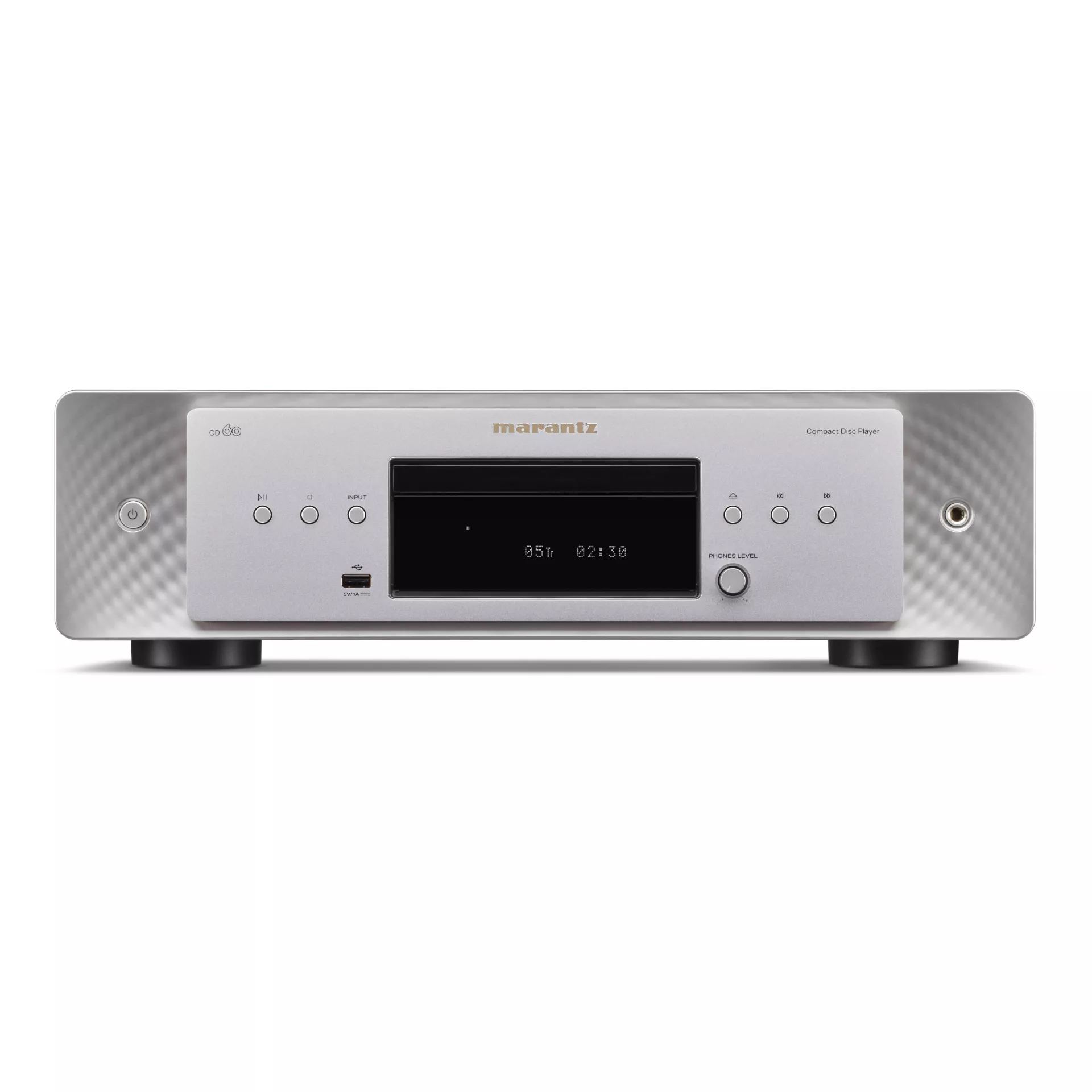 Marantz CD60 in Silber Vorderseite
