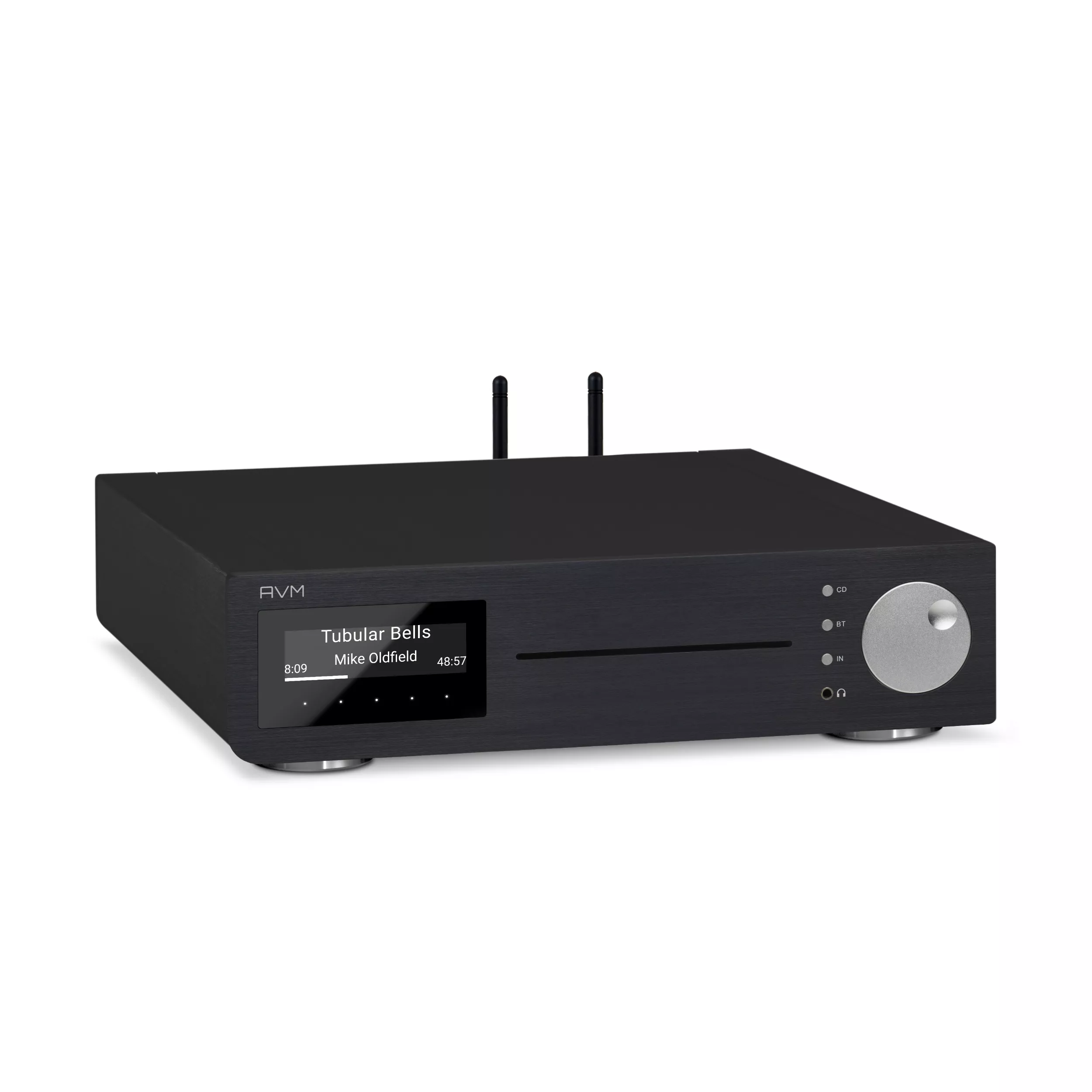AVM CD Receiver CS 3.2 schwarz front  gedreht