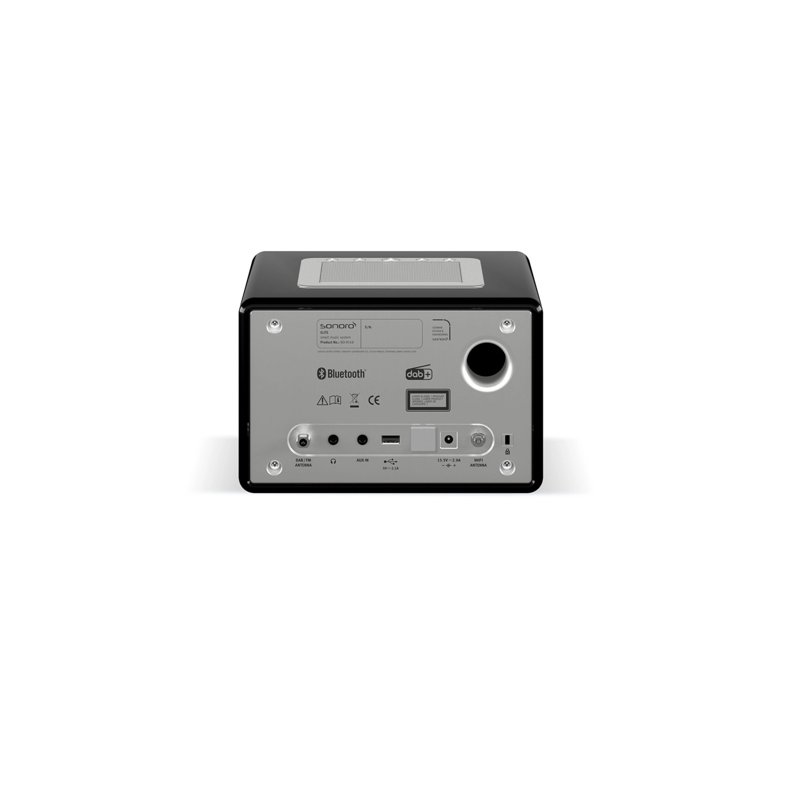 Sonoro CD-Receiver Elite in schwarz Rückseite