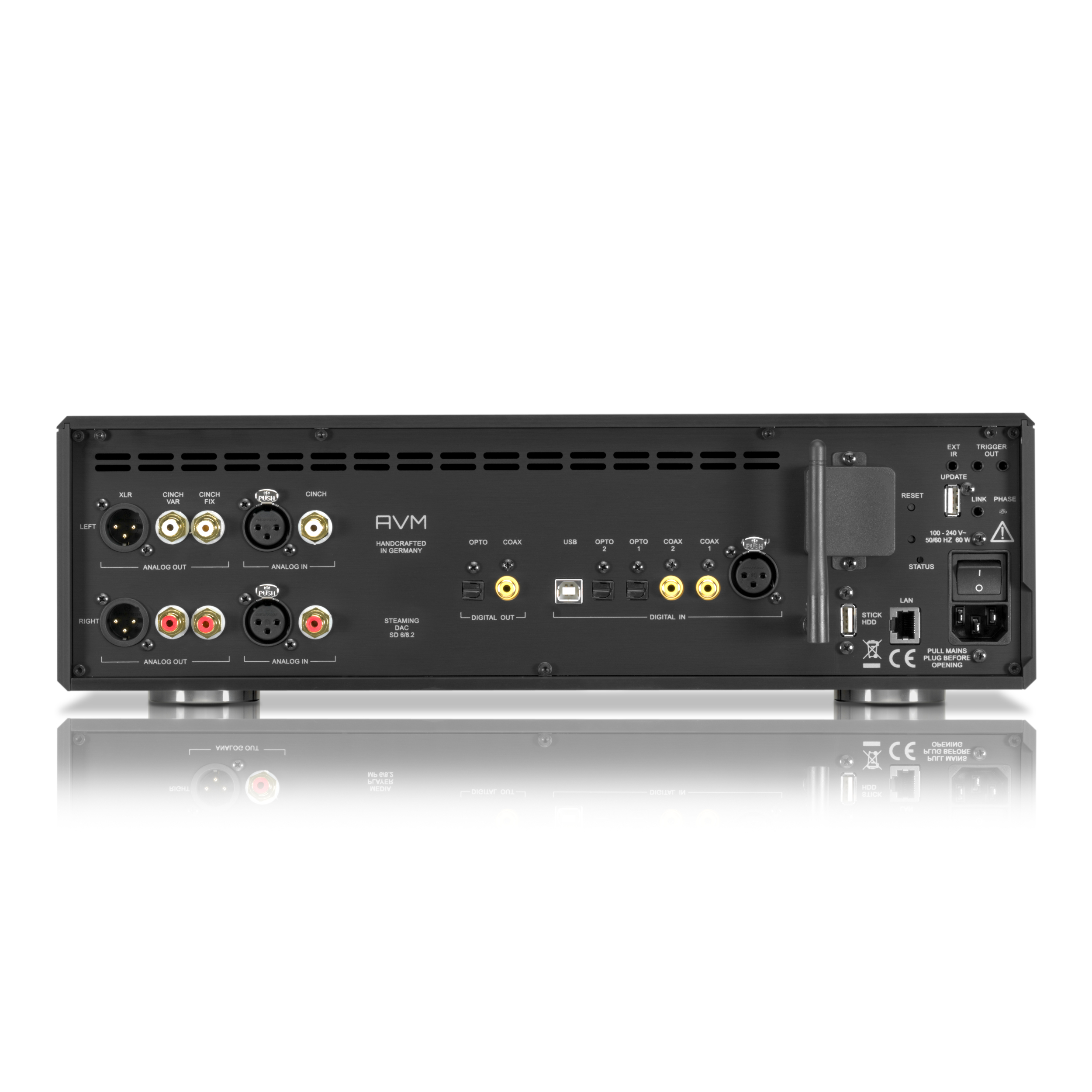 AVM Vorverstärker SD 6.3 Rückseite AVM Vorverstärker SD 6.3 Rückseite