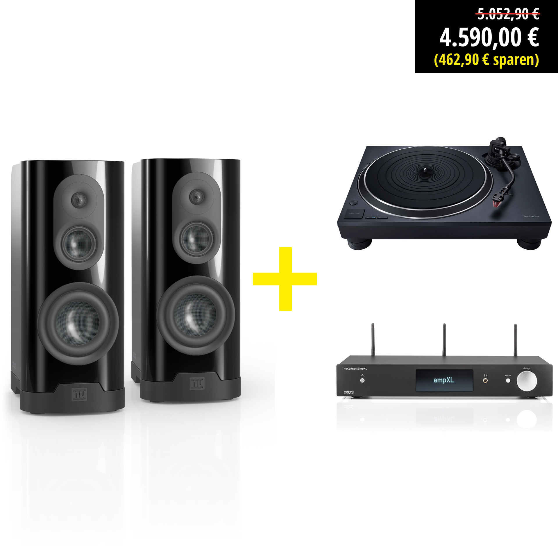 Set nuVero nova 9 Plattenspieler-Bundle mit Preisvergünstigung