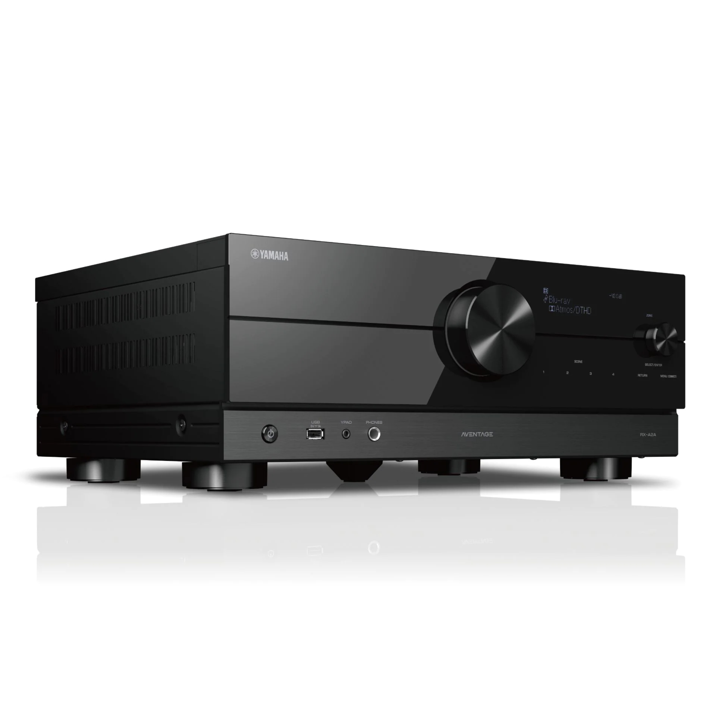 Yamaha AV-Receiver RX-A2A black front turned Yamaha AV-Receiver RX-A2A black front turned