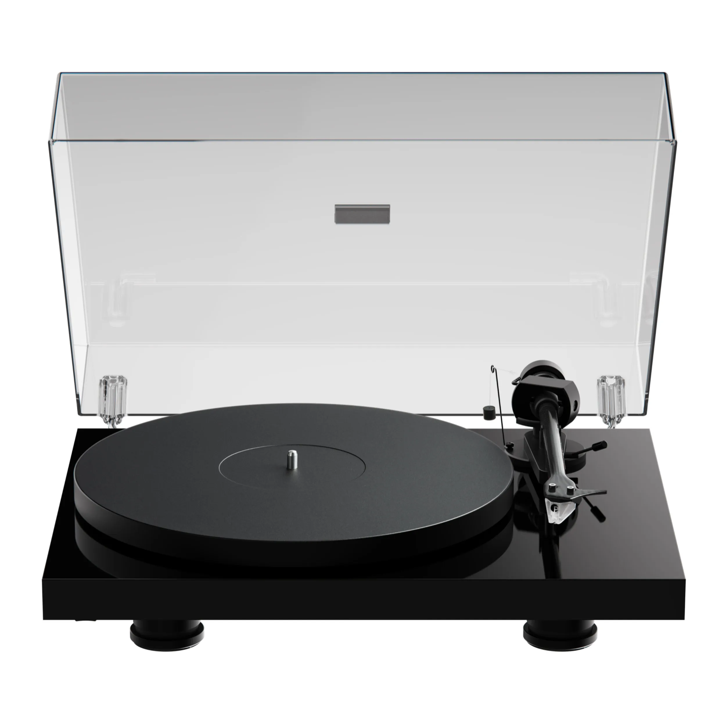 Pro-Ject Debut EVO 2 Hochglanz Schwarz Front Pro-Ject Debut EVO 2 Hochglanz Schwarz Front