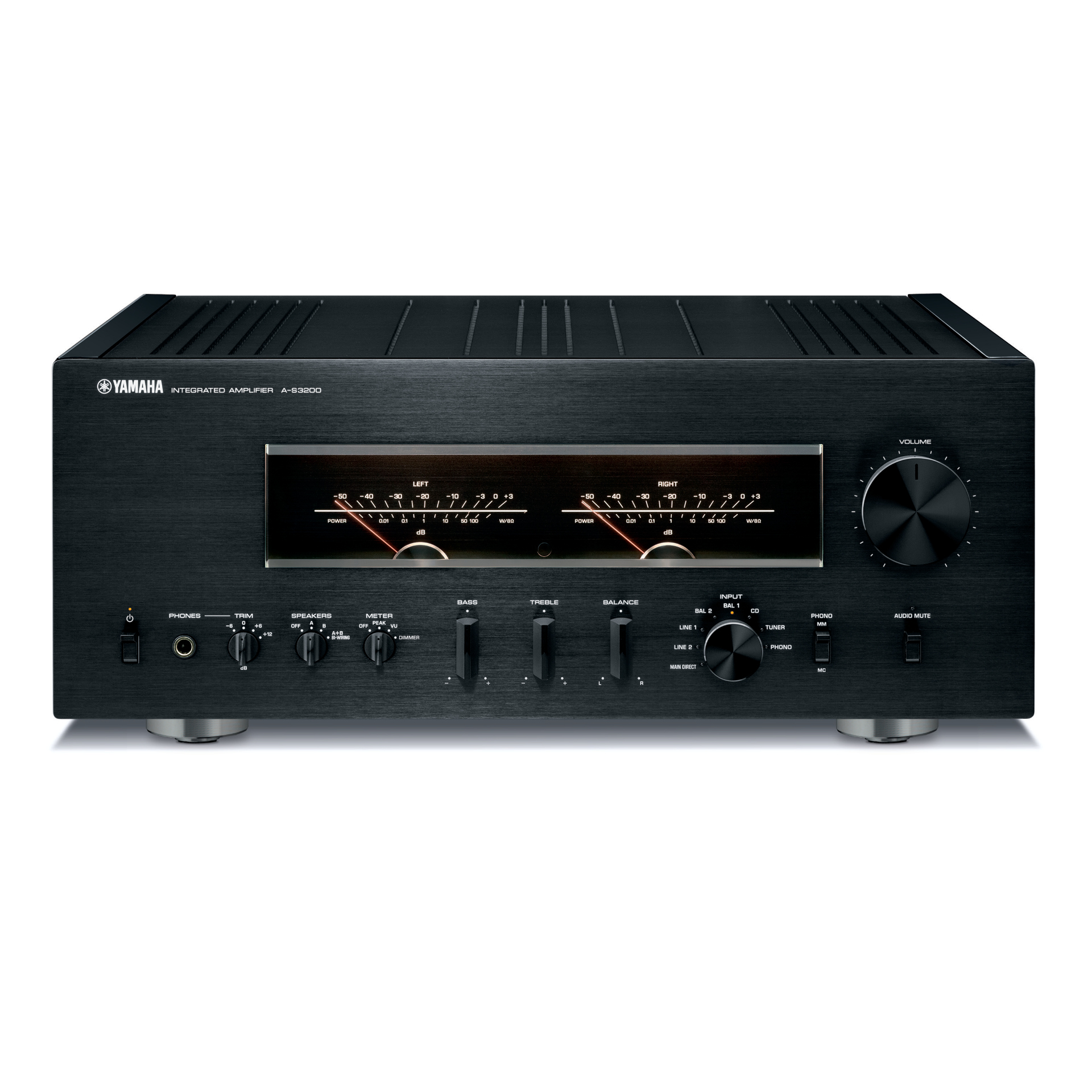 Yamaha Stereo Verstärker A-S3200 schwarz Vorderseite Yamaha Stereo Verstärker A-S3200 schwarz Vorderseite