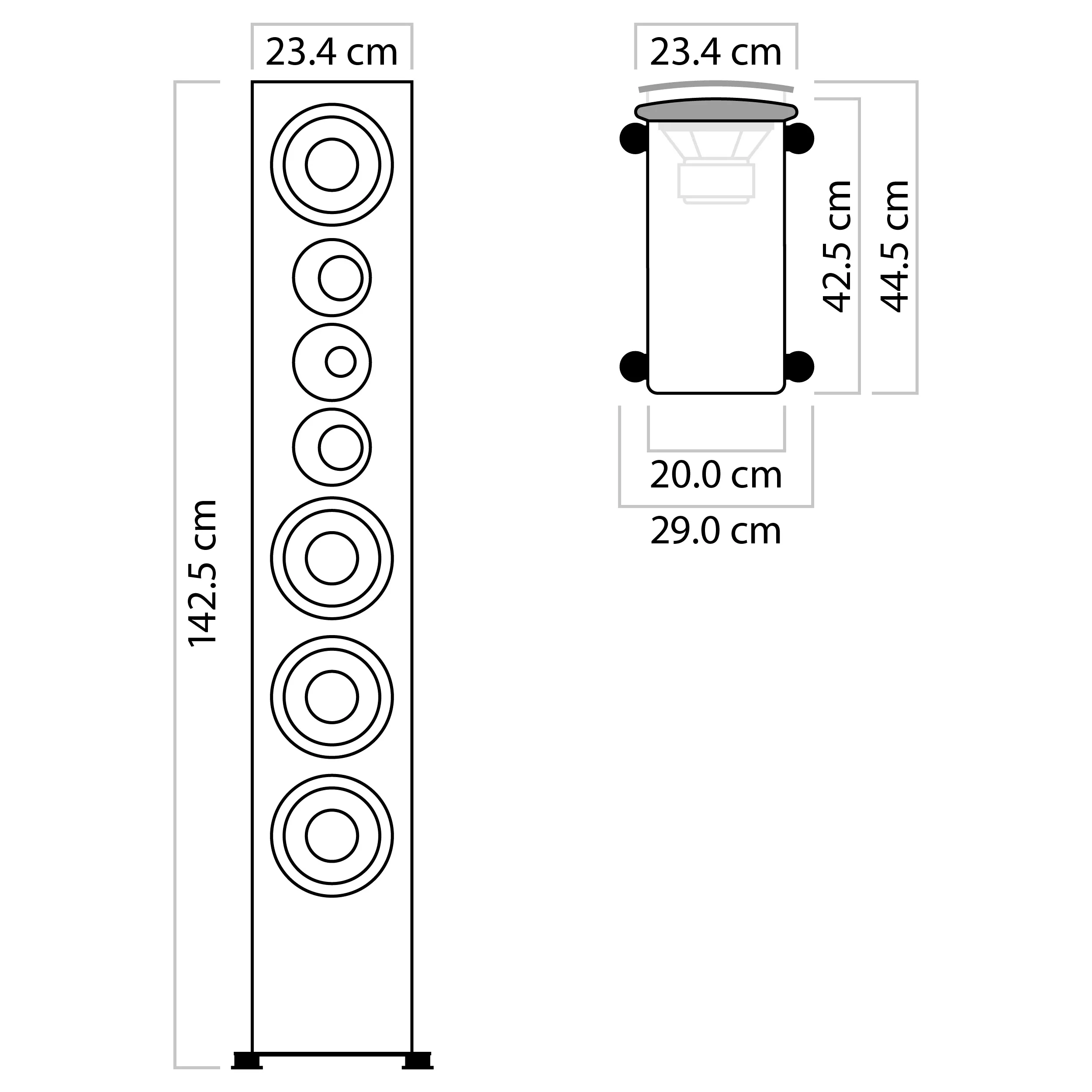 nuVero 140 Abmessungen