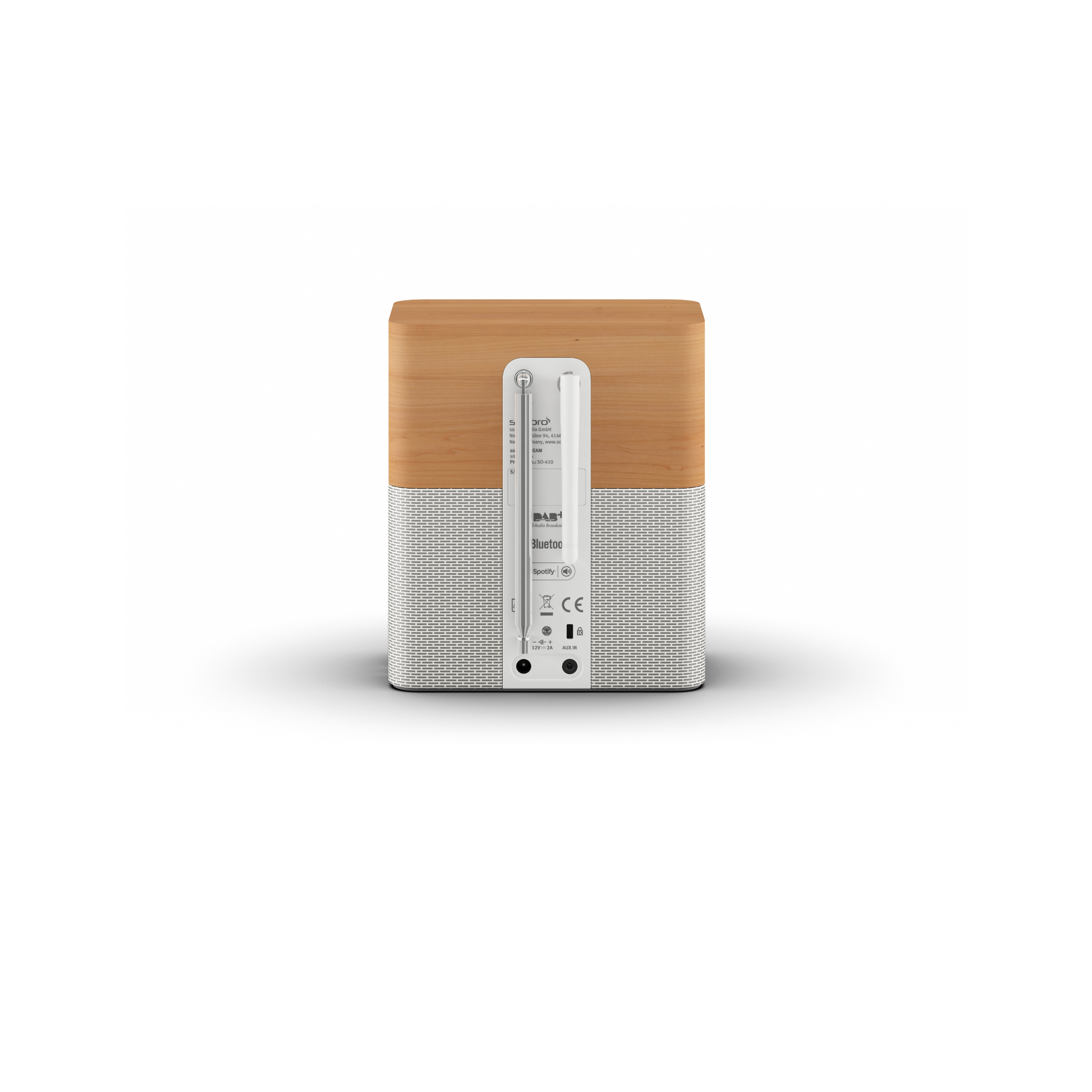 Sonoro Netzwerklautsprecher in Ahorn-Weiß Rückseite Sonoro Netzwerklautsprecher in Ahorn-Weiß Rückseite