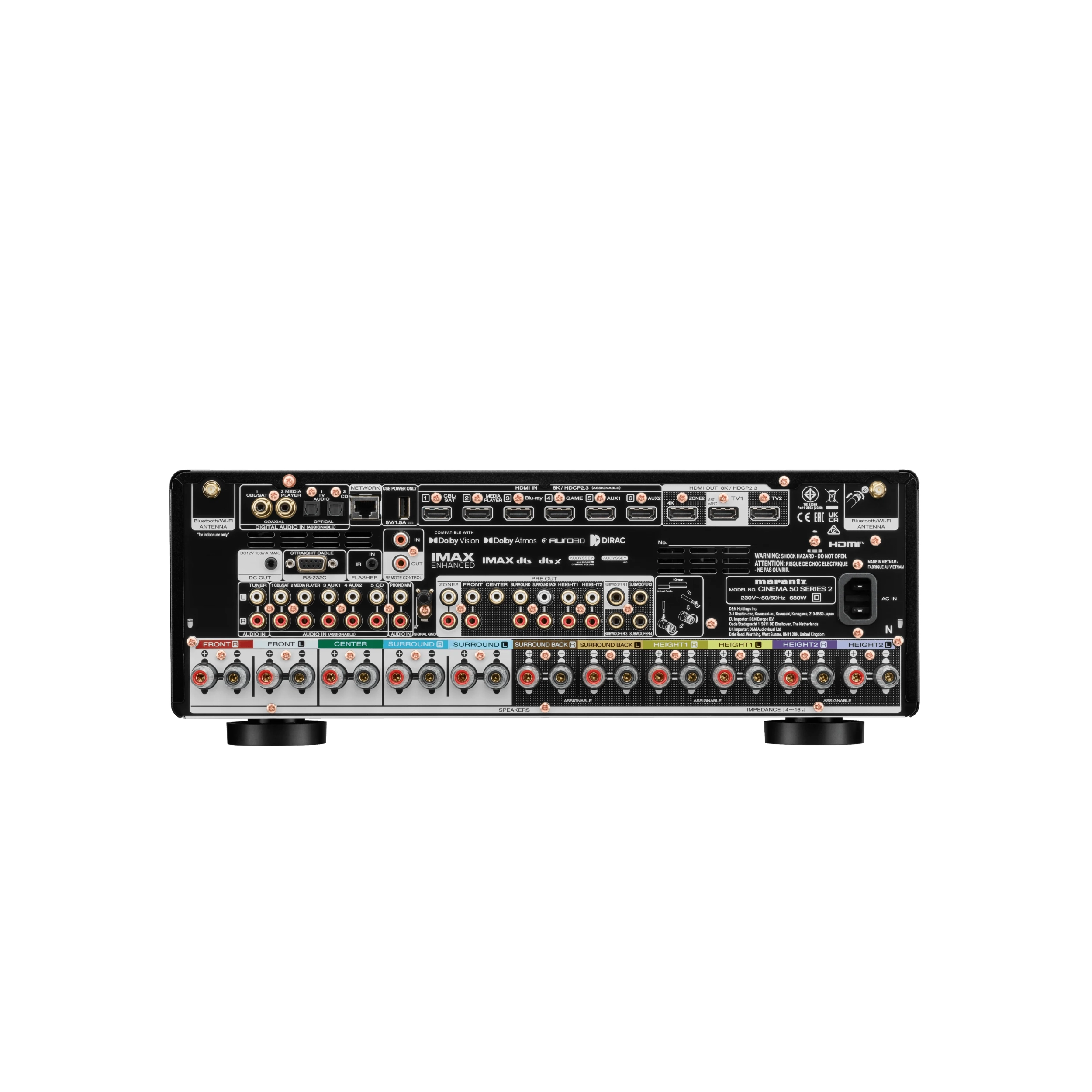 Marantz Cinema 50 S2 Rear Panel
